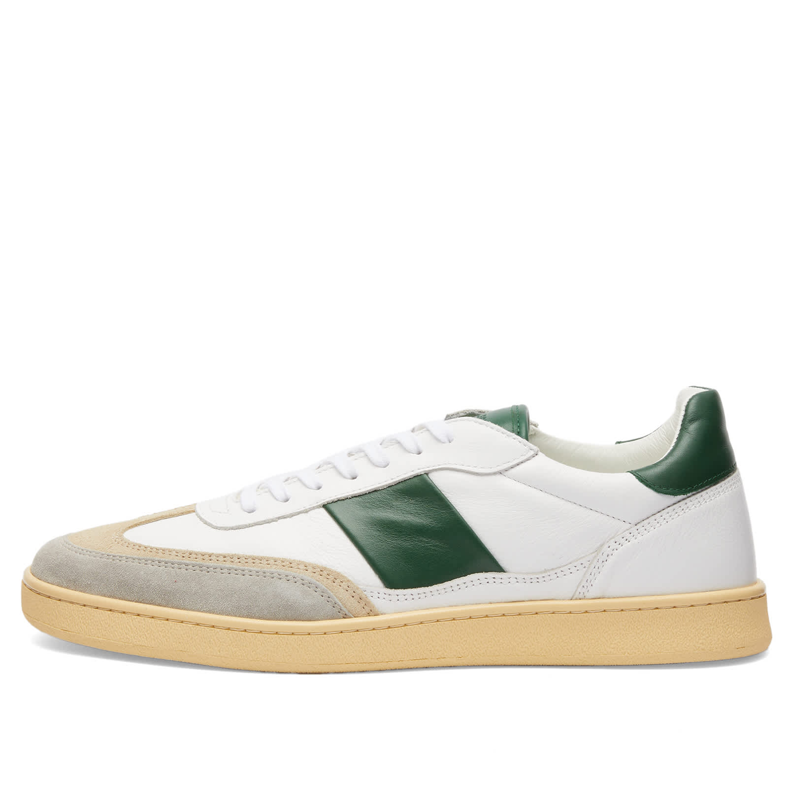 Collegium Pillar Court II Sneaker - Taupe & Green