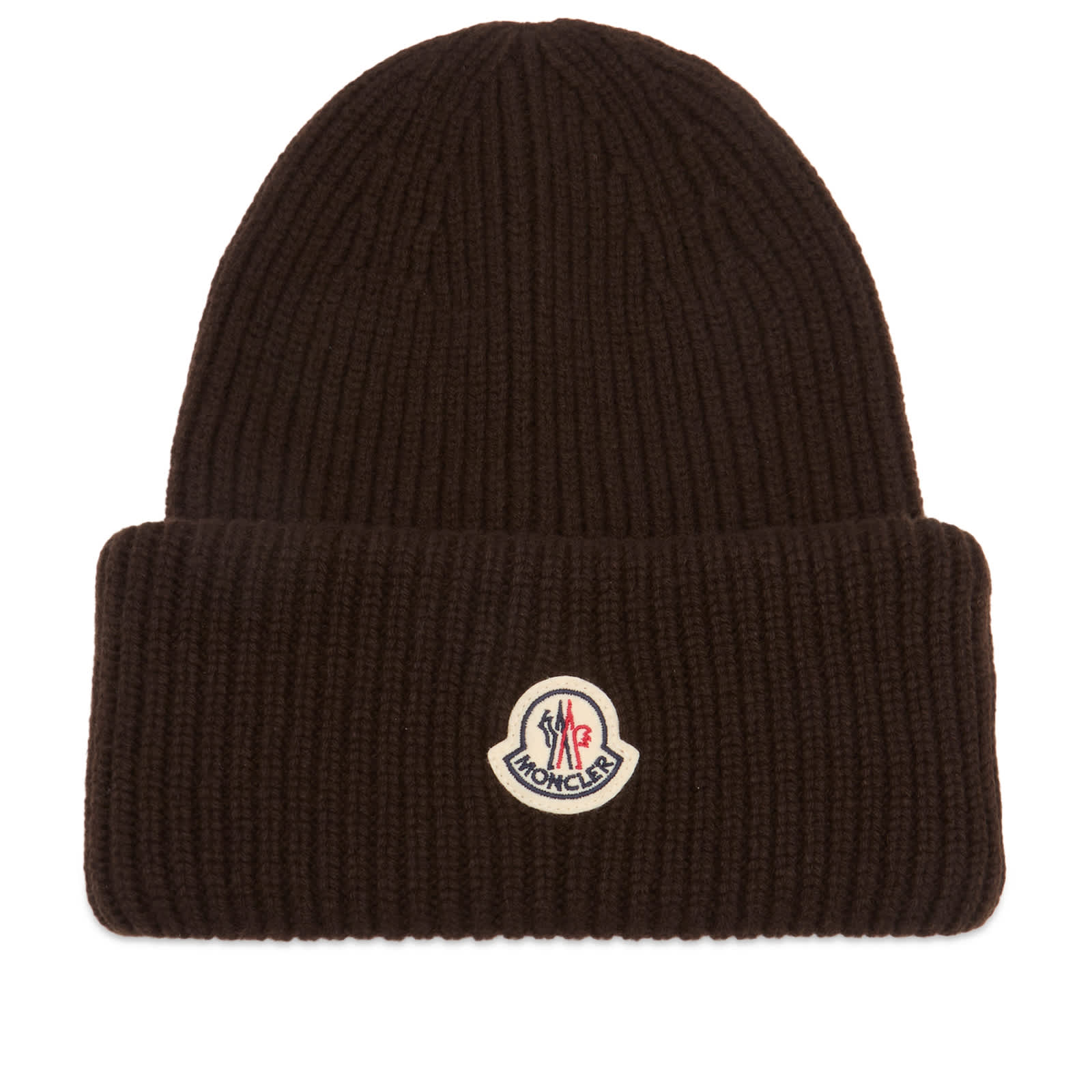 Moncler Wool Cashmere Beanie - Brown