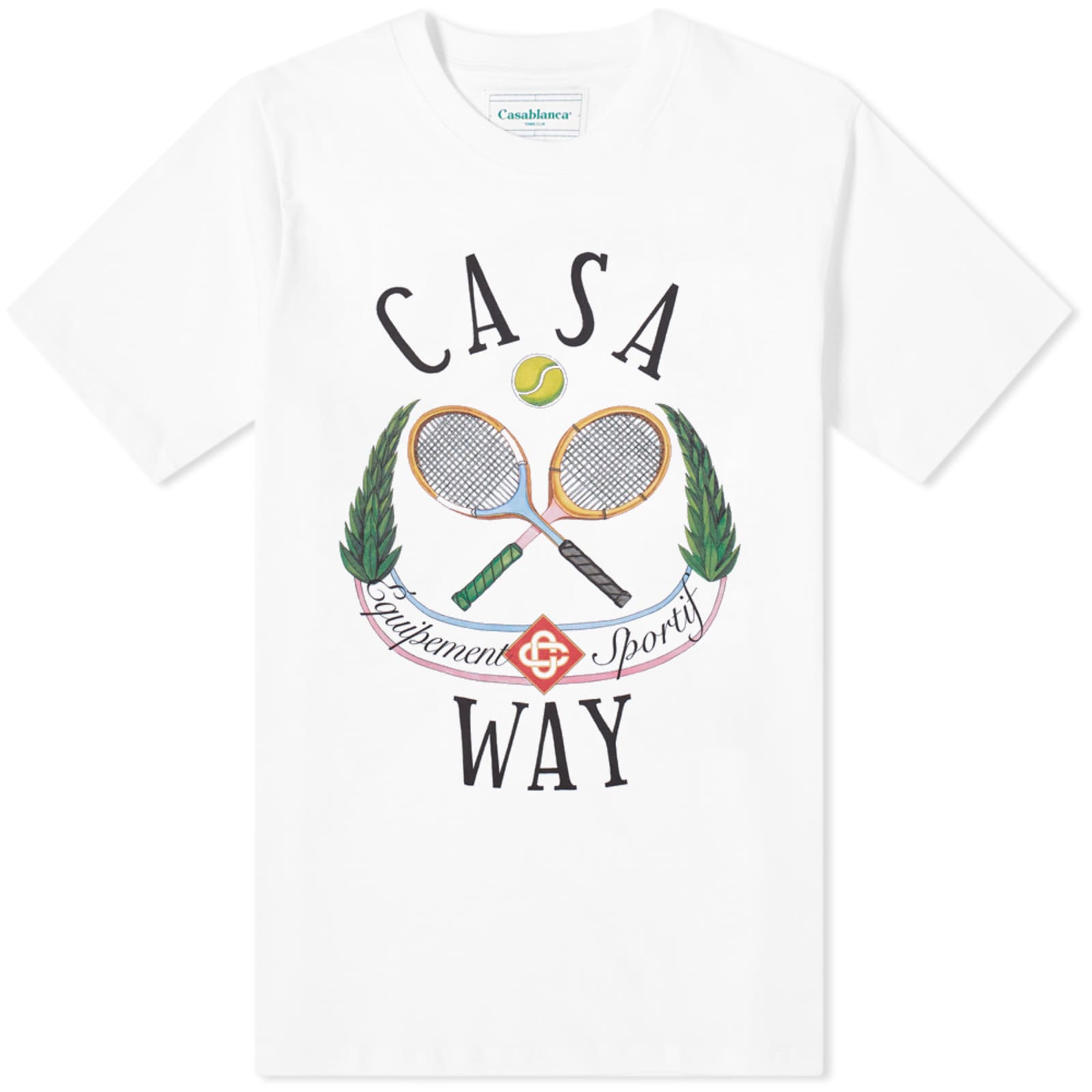 Casablanca Casaway Tennis Club TShirt White END.