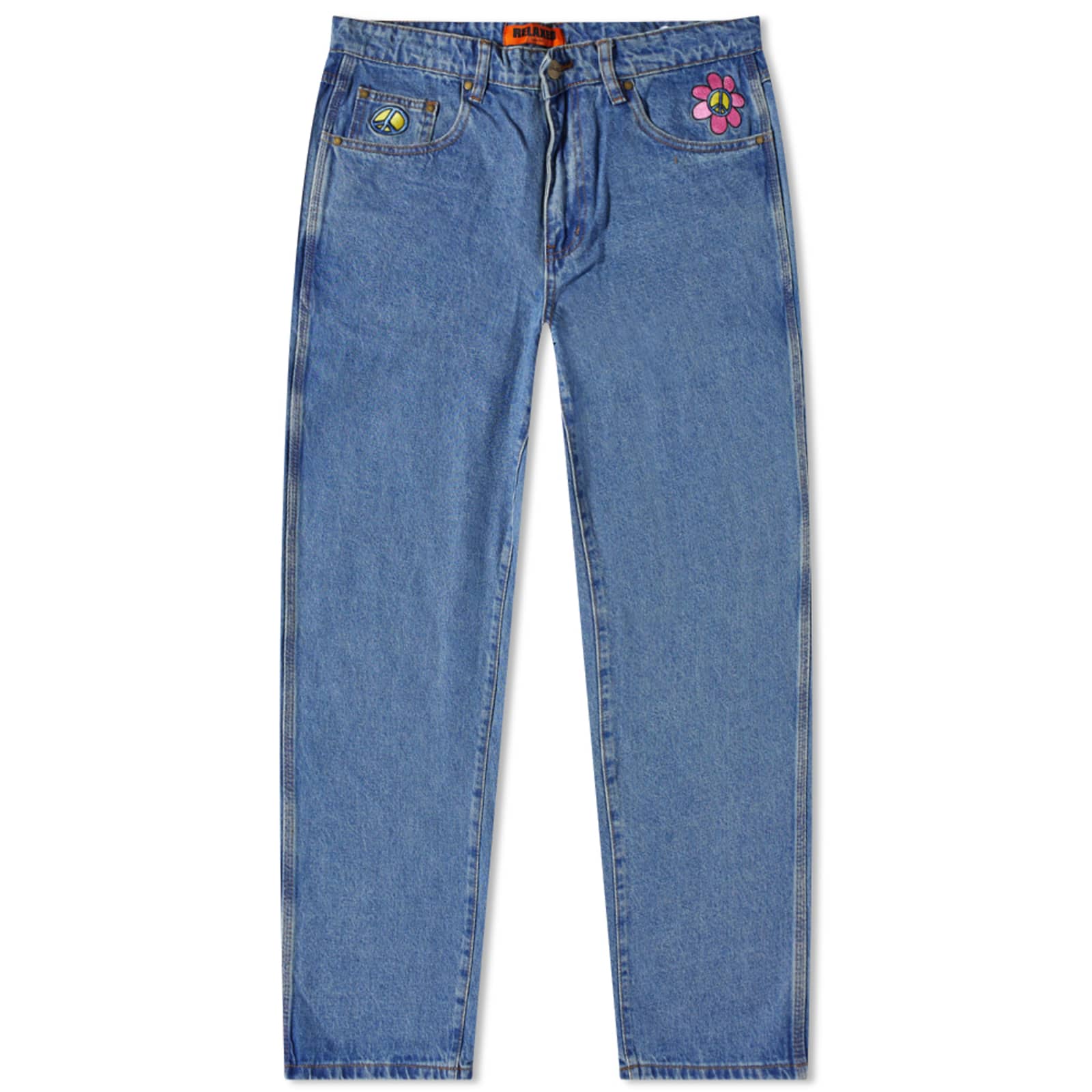 Butter Goods Flower Jeans Washed Indigo END.