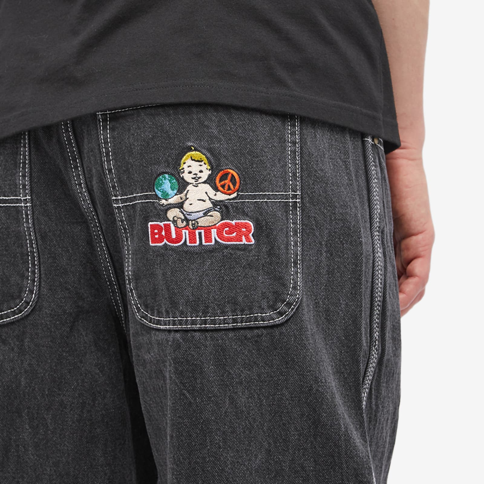 Butter Goods World Peace Jeans Washed Black END. (AR)
