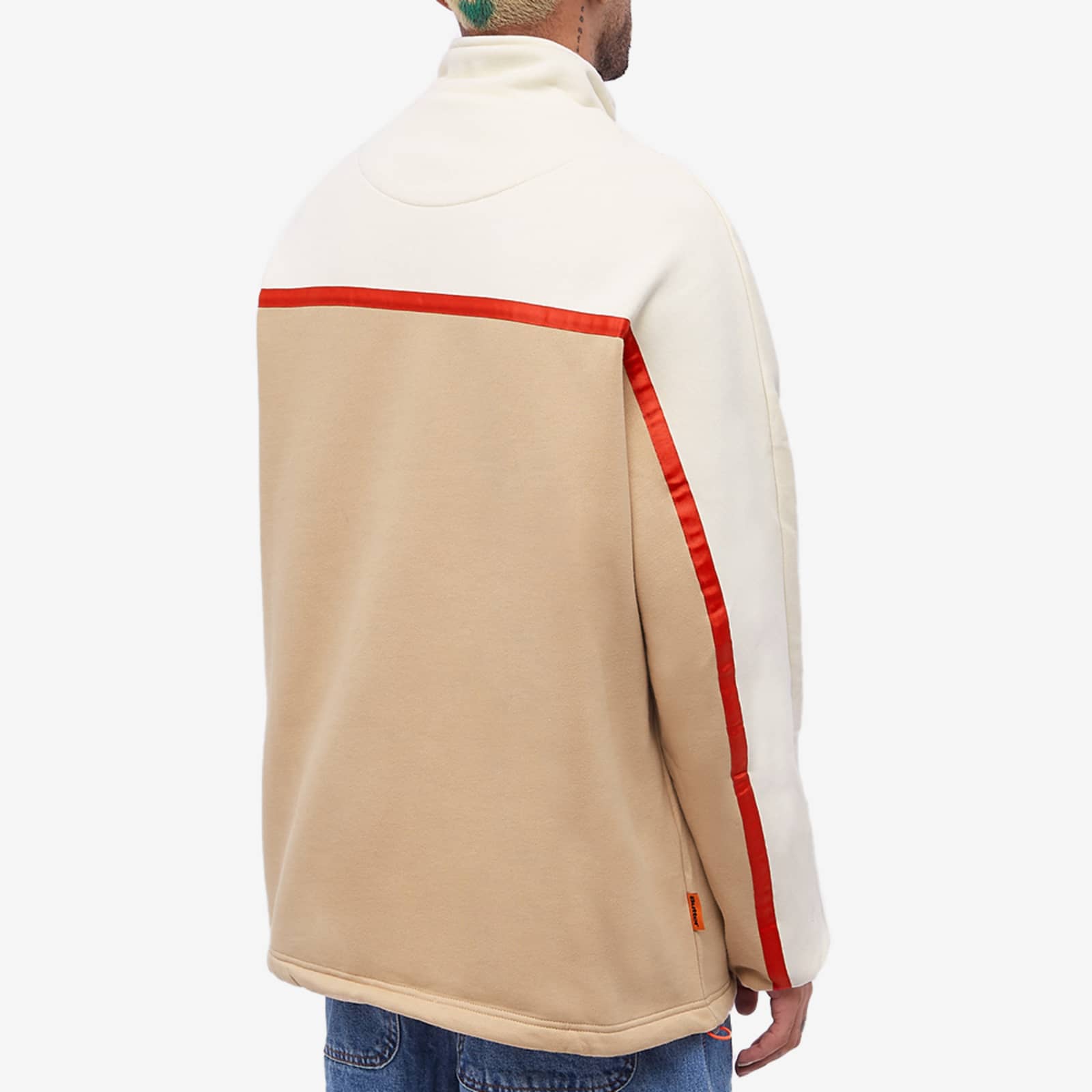 Butter Goods Northcliffe 1/4 Zip Sweat Cream & Tan END.