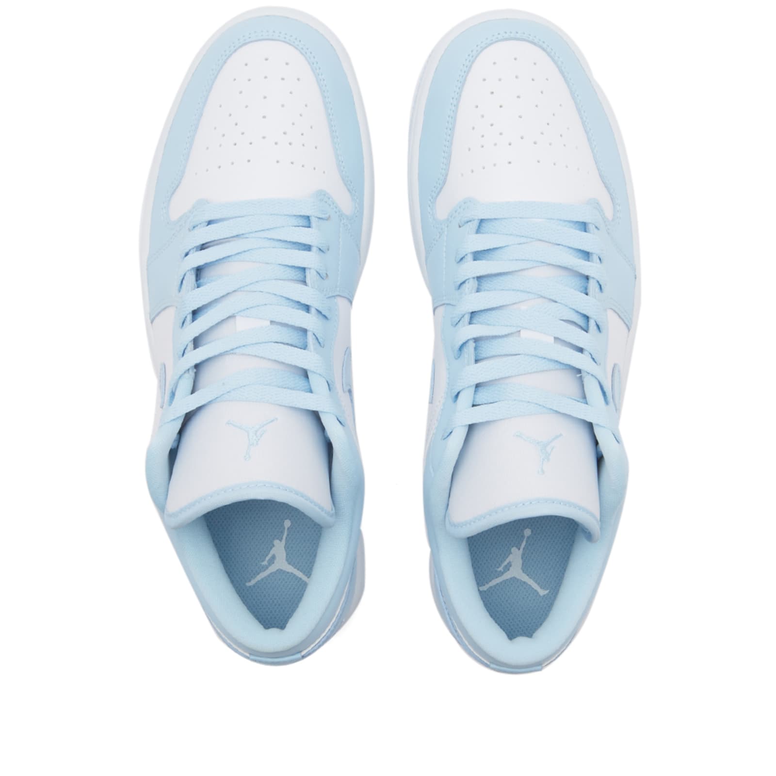 Air Jordan 1 Low White & Ice Blue END.