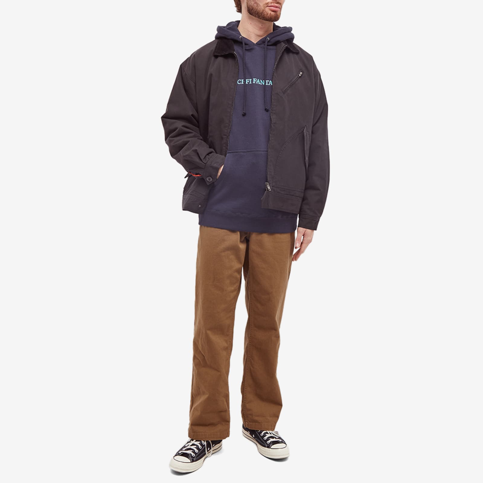 Sci fi fantasy logo hoodie clearance