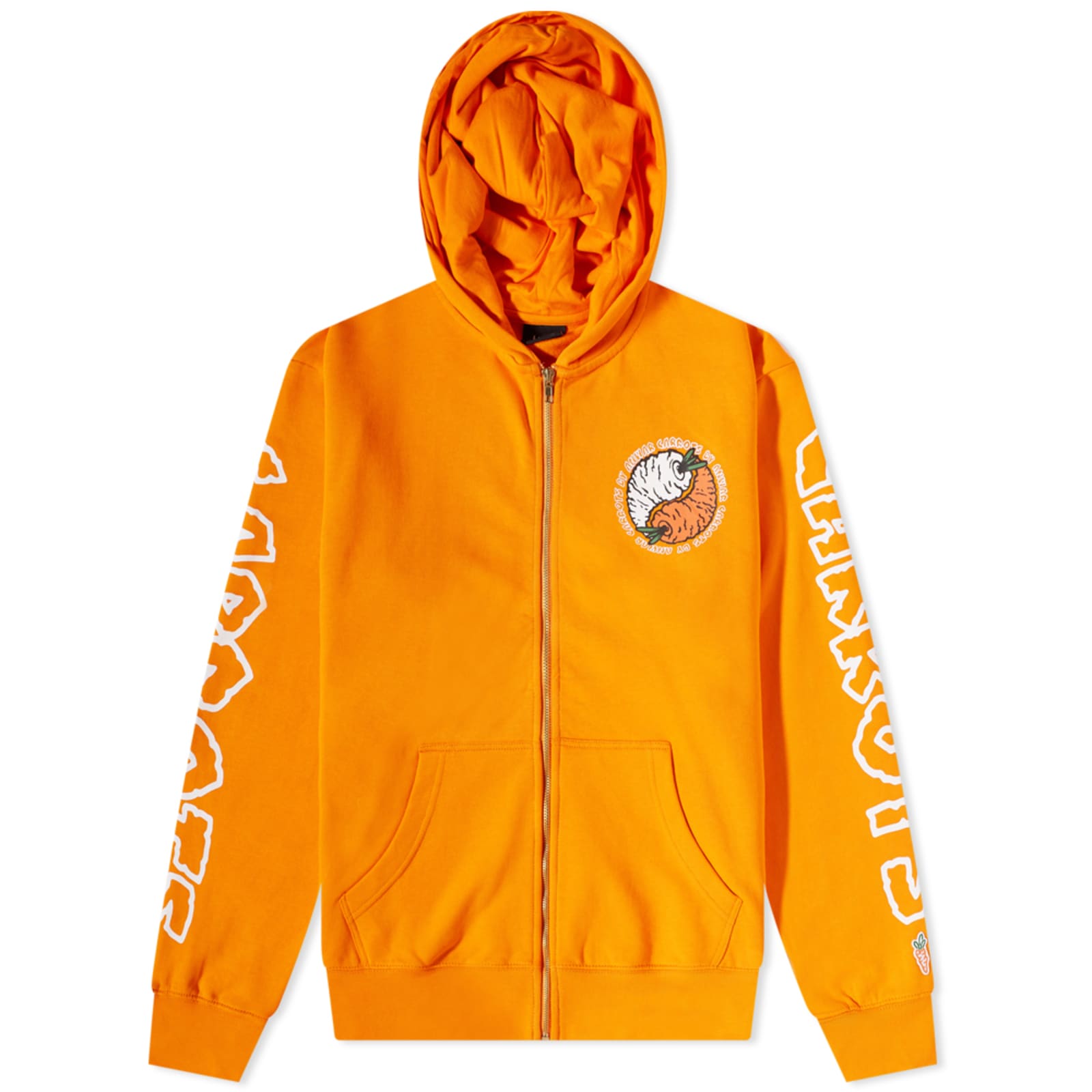 Carrots by Anwar Carrots Carrot Yang Zip Hoody Orange END. (US)