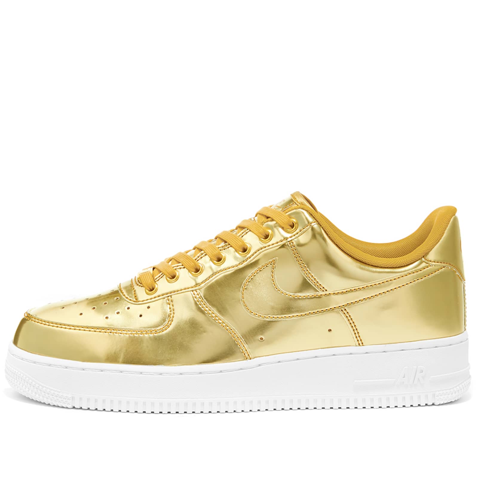 nike air force 1 sp metallic gold