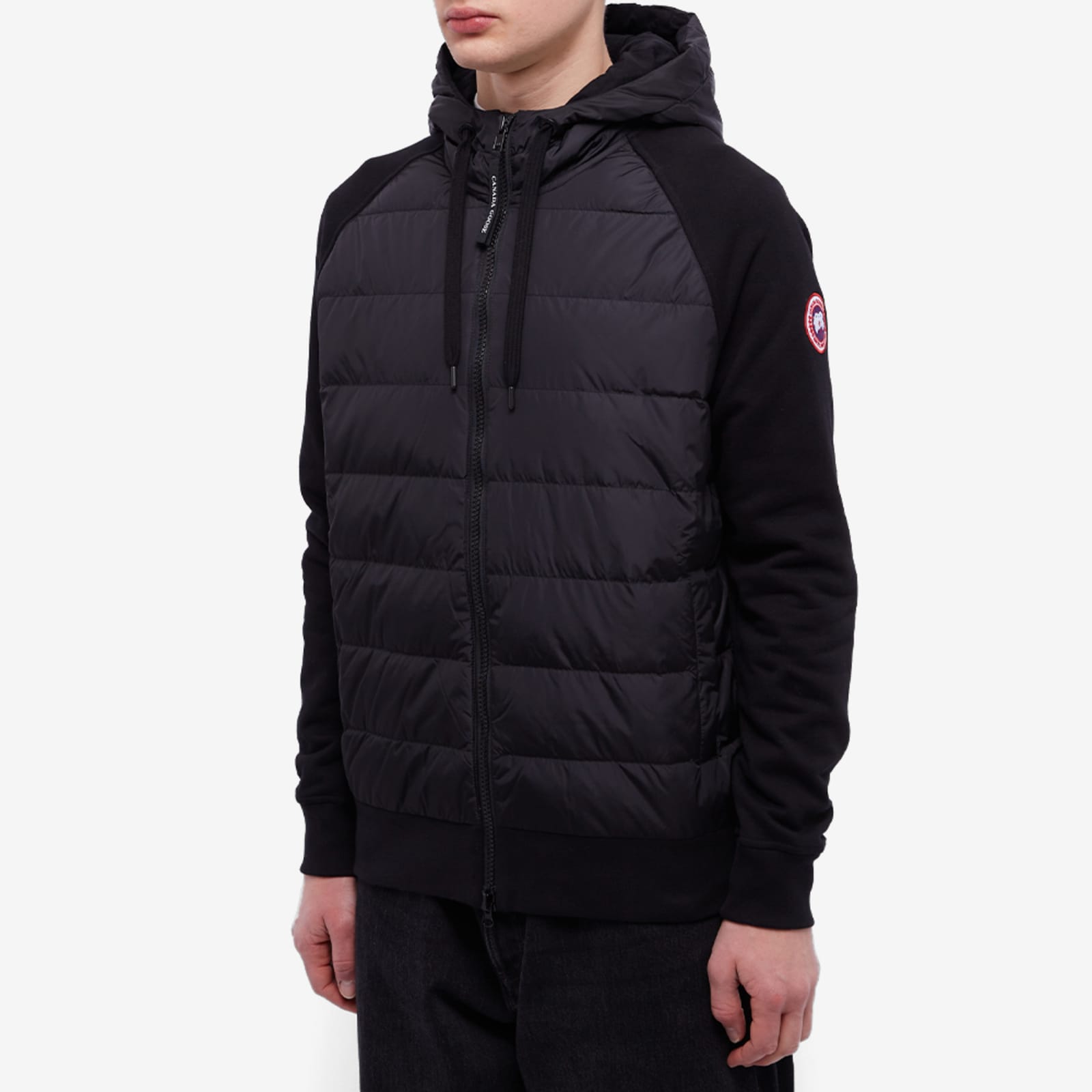 Canada goose hybridge light hoodie black clearance