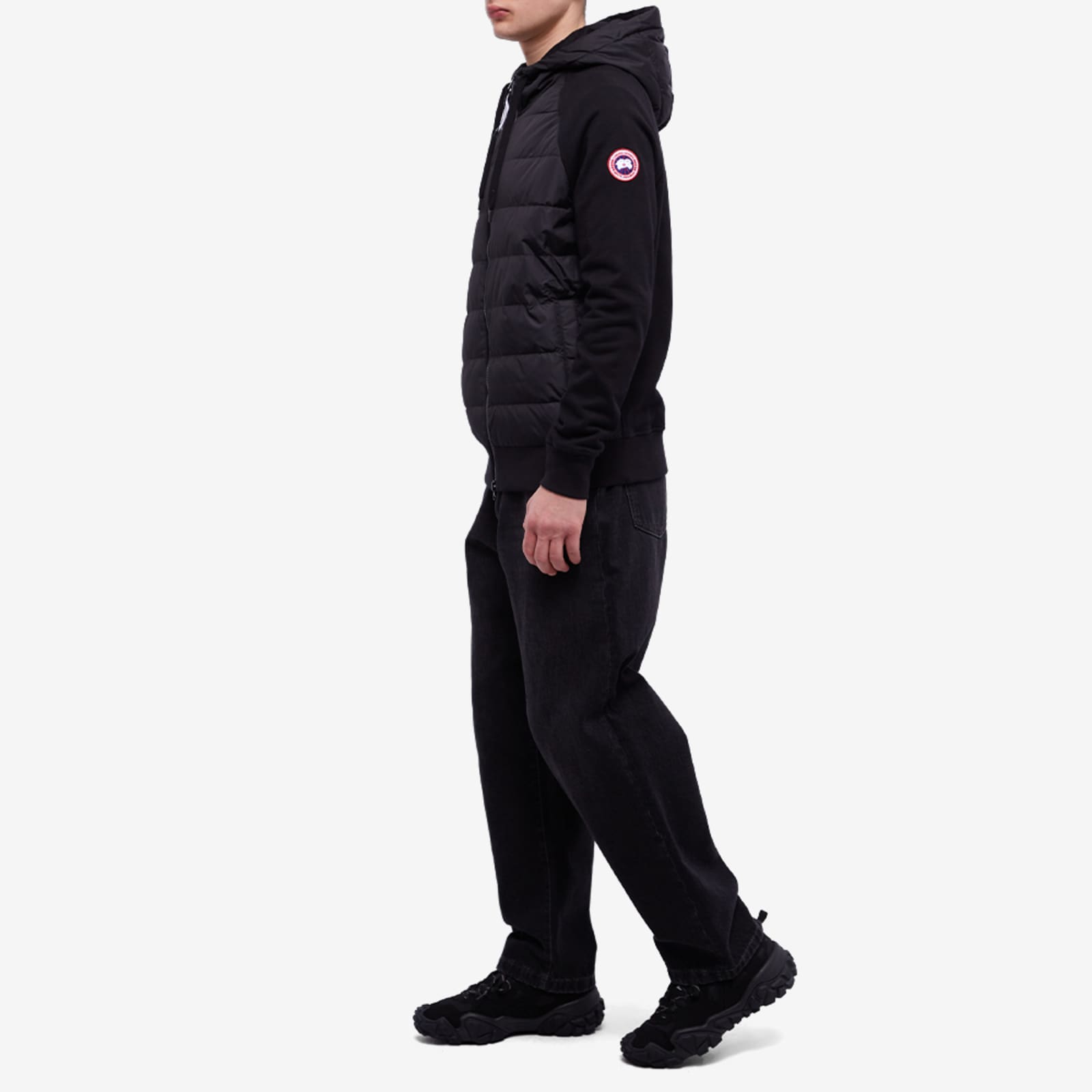 Canada goose hybridge light hoodie black clearance
