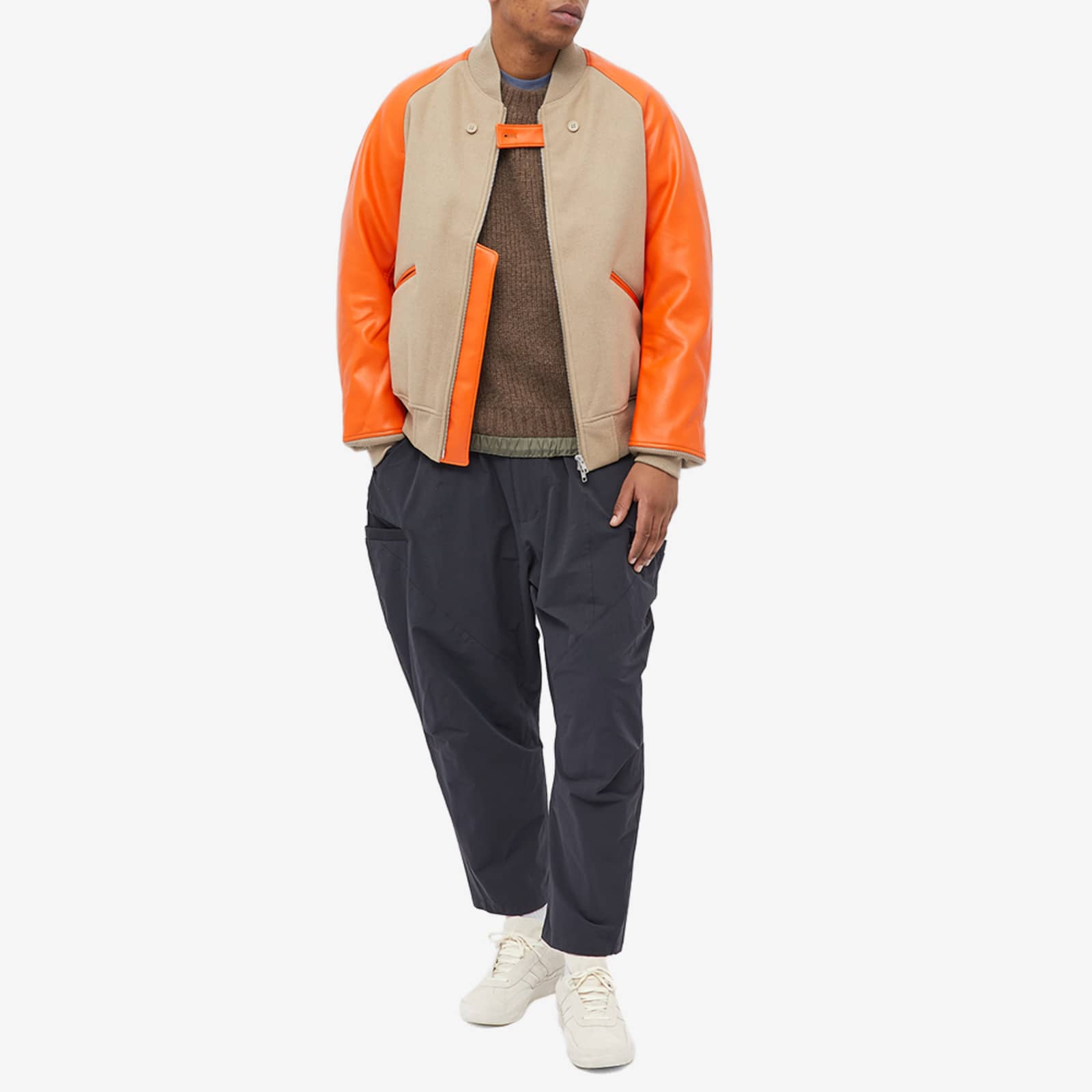 Y3 Classic Varsity Jacket Tech Earth & Orange END.