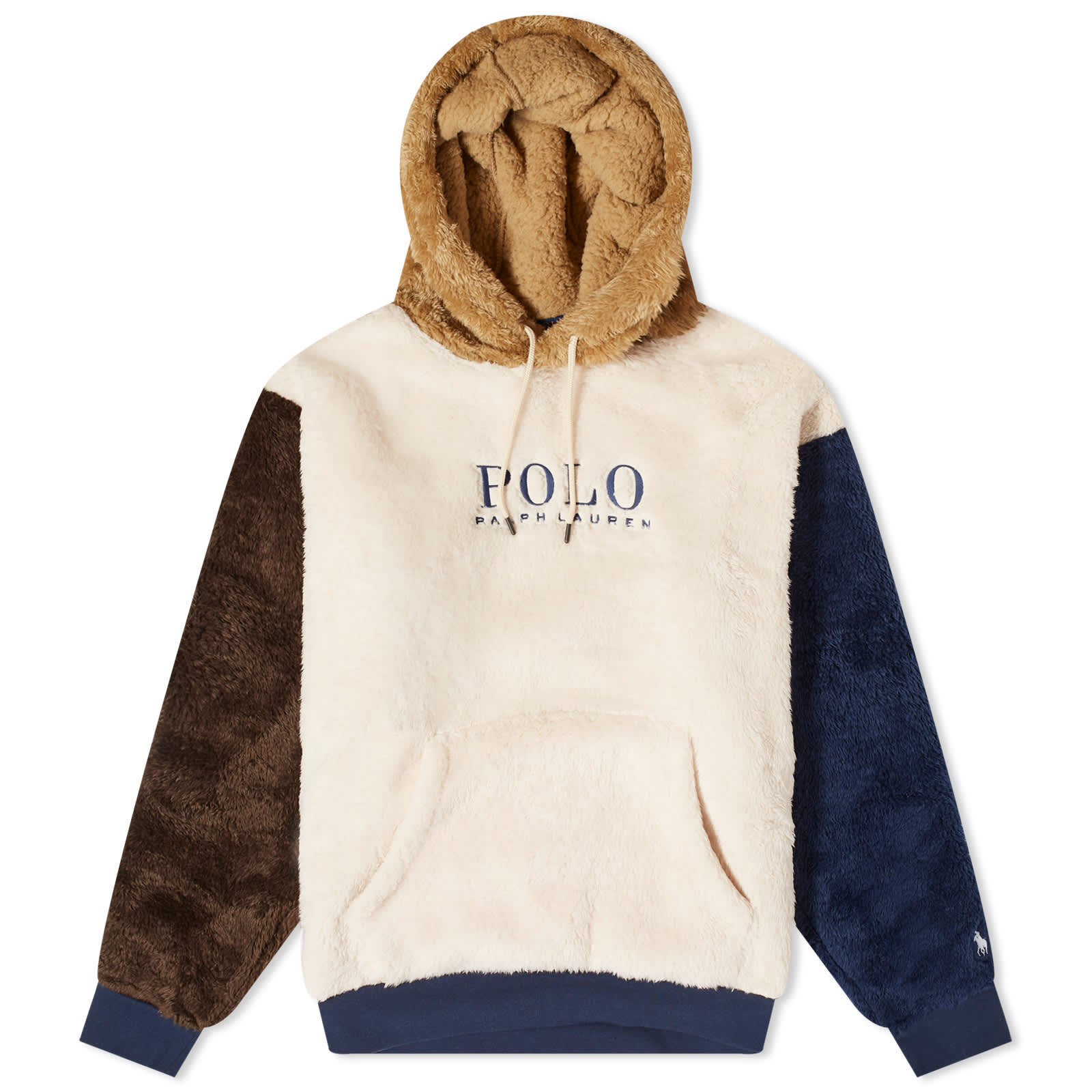 Polo Ralph Lauren High Pile Fleece Hoodie Winter Cream Multi END. (JP)