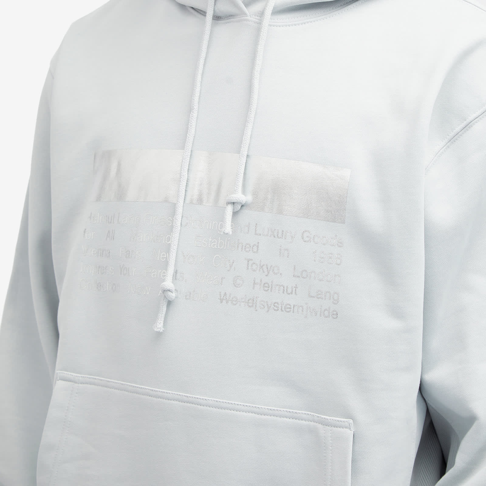 Light blue helmut lang hoodie Clearance
