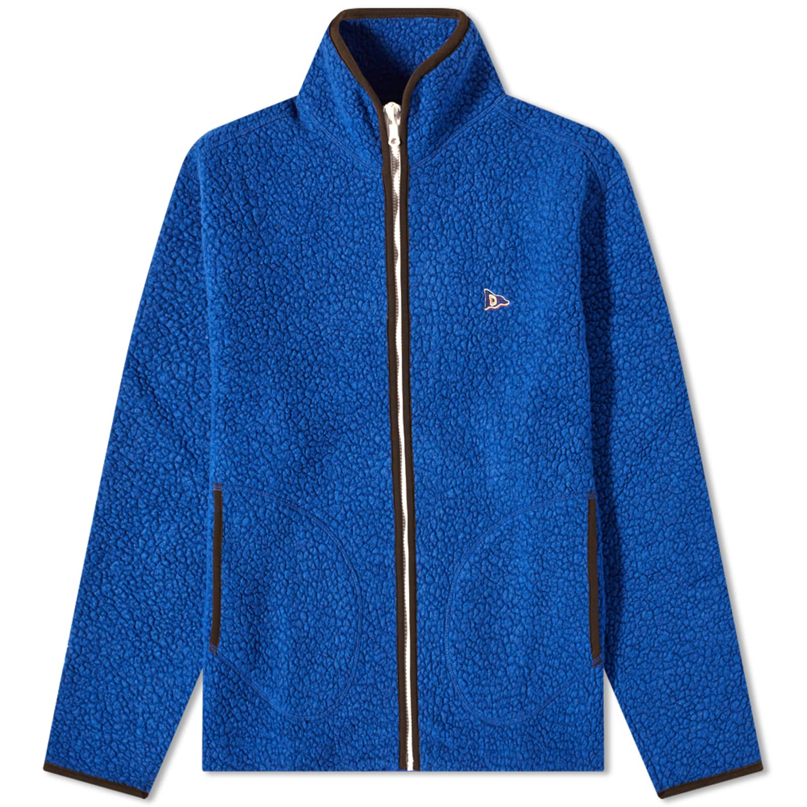 Drake's Boucle Wool Fleece Jacket - Navy