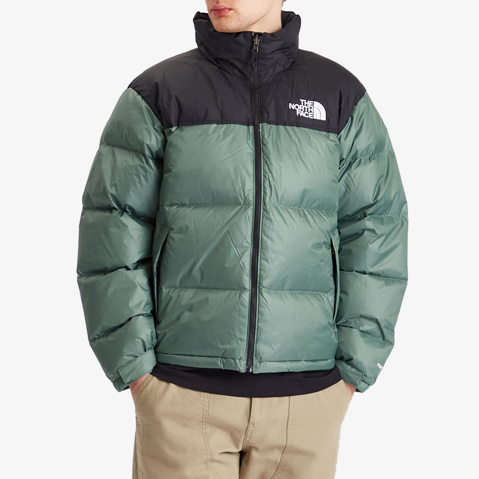 The North Face 1996 Retro Nuptse Jacket - Duck Green & Tnf Black