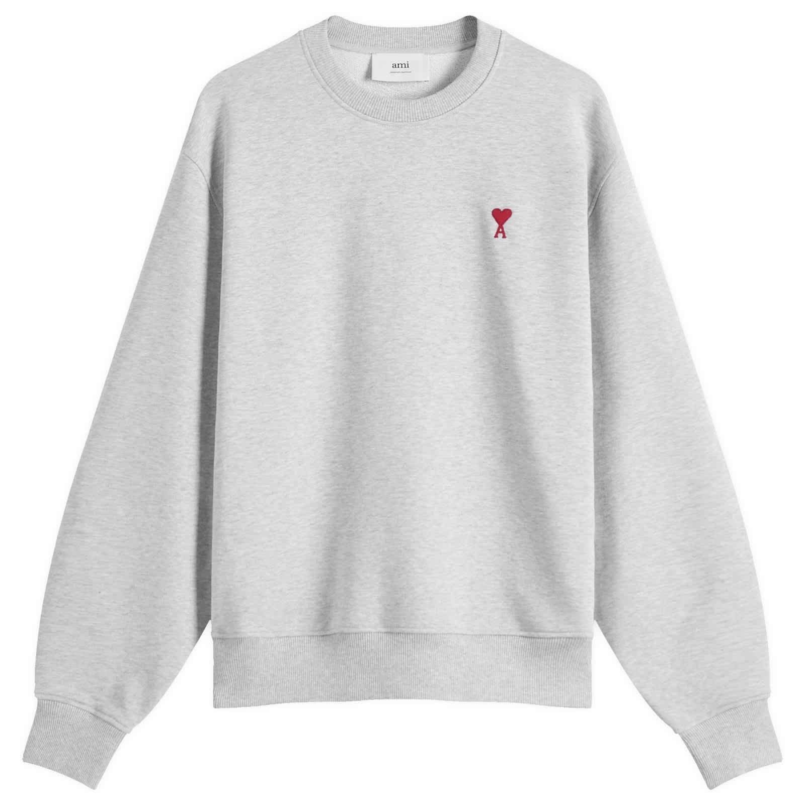 AMI Paris Ami De Coeur Sweatshirt - Heather Ash Grey