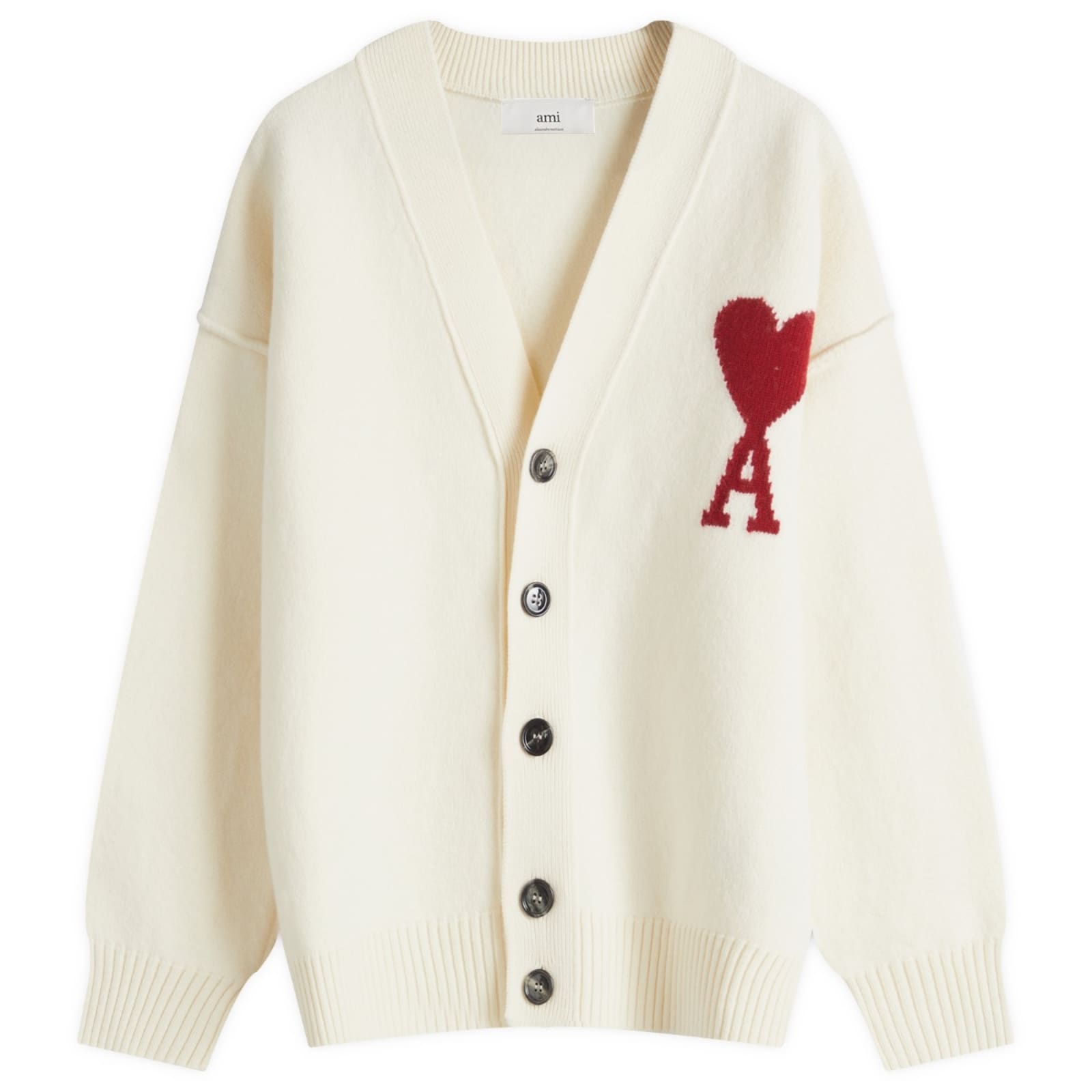 AMI ADC Big Cardigan - White
