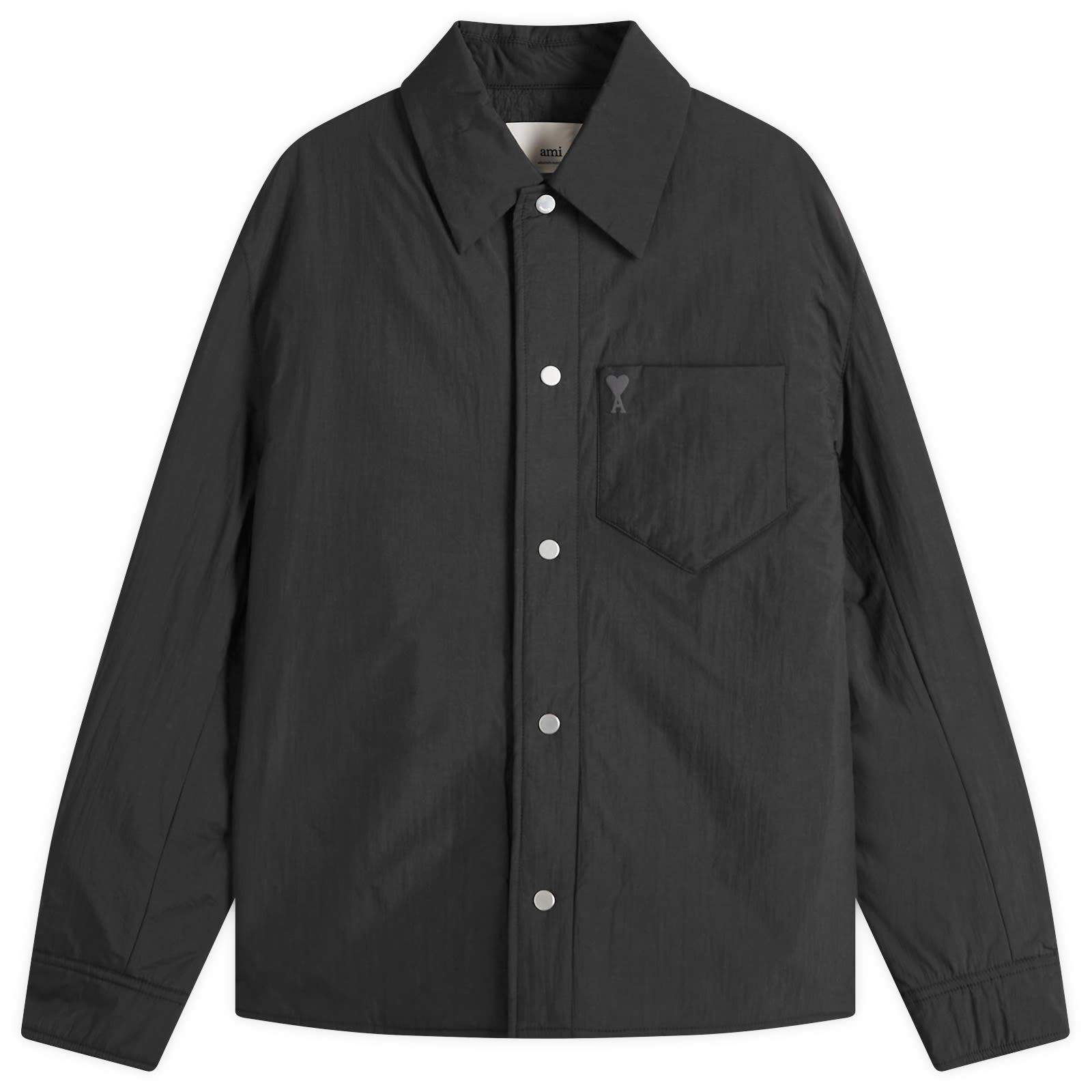 AMI Paris Padded ADC Overshirt - Black