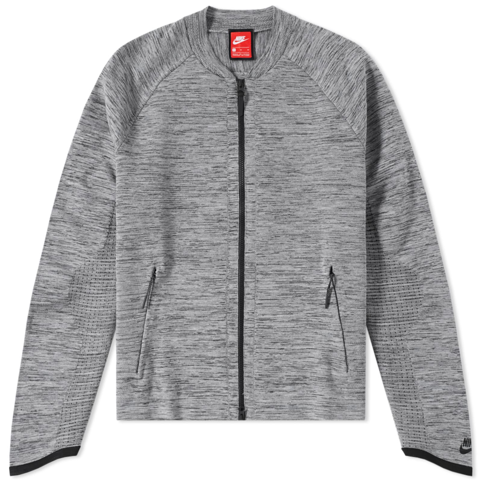 Nike Tech Knit Jacket Carbon Heather & Black END. (US)