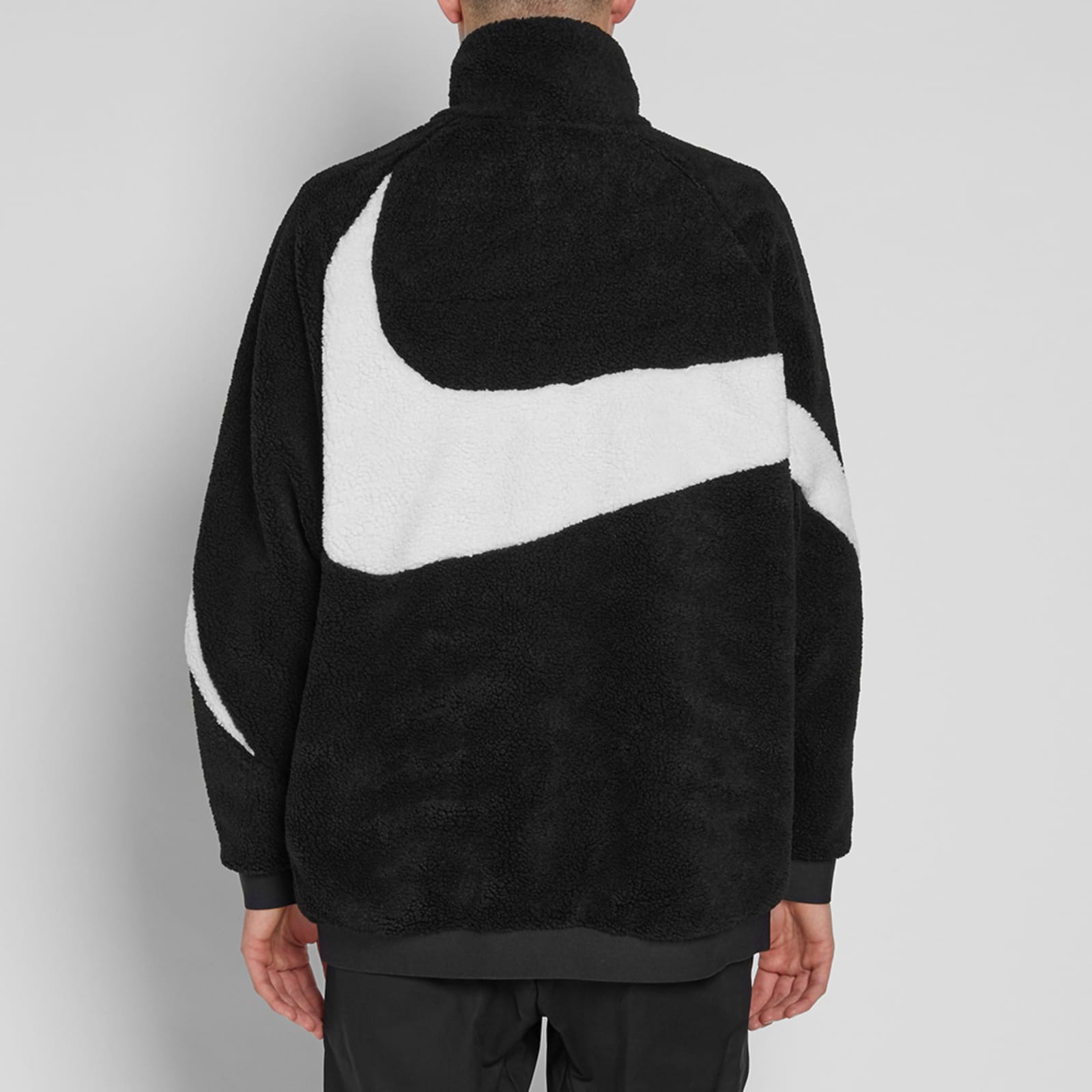 Nike Reversible Swoosh Full Zip Jacket - Black & Sail