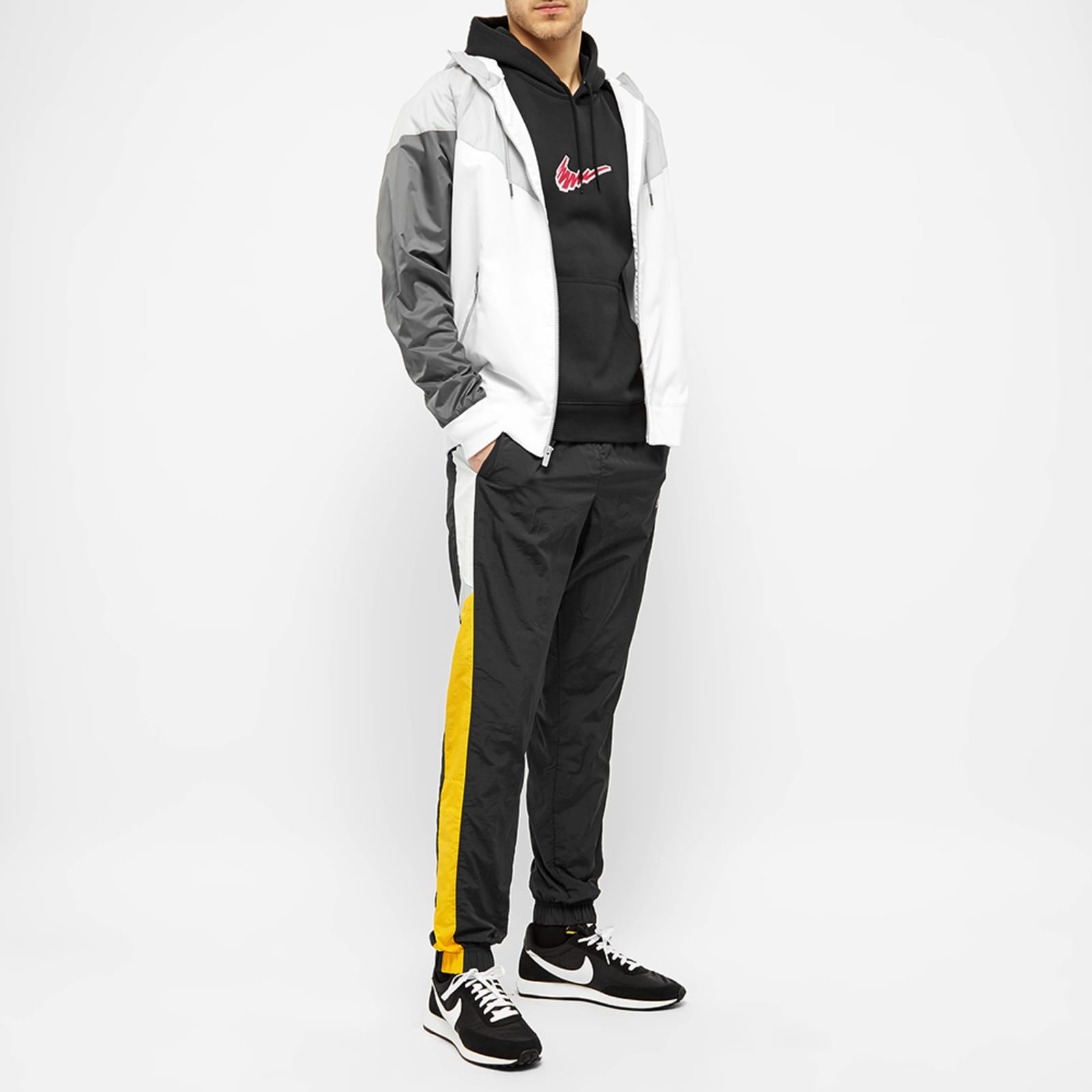 Nike SB Scribble Logo Popover Hoody - Black & White