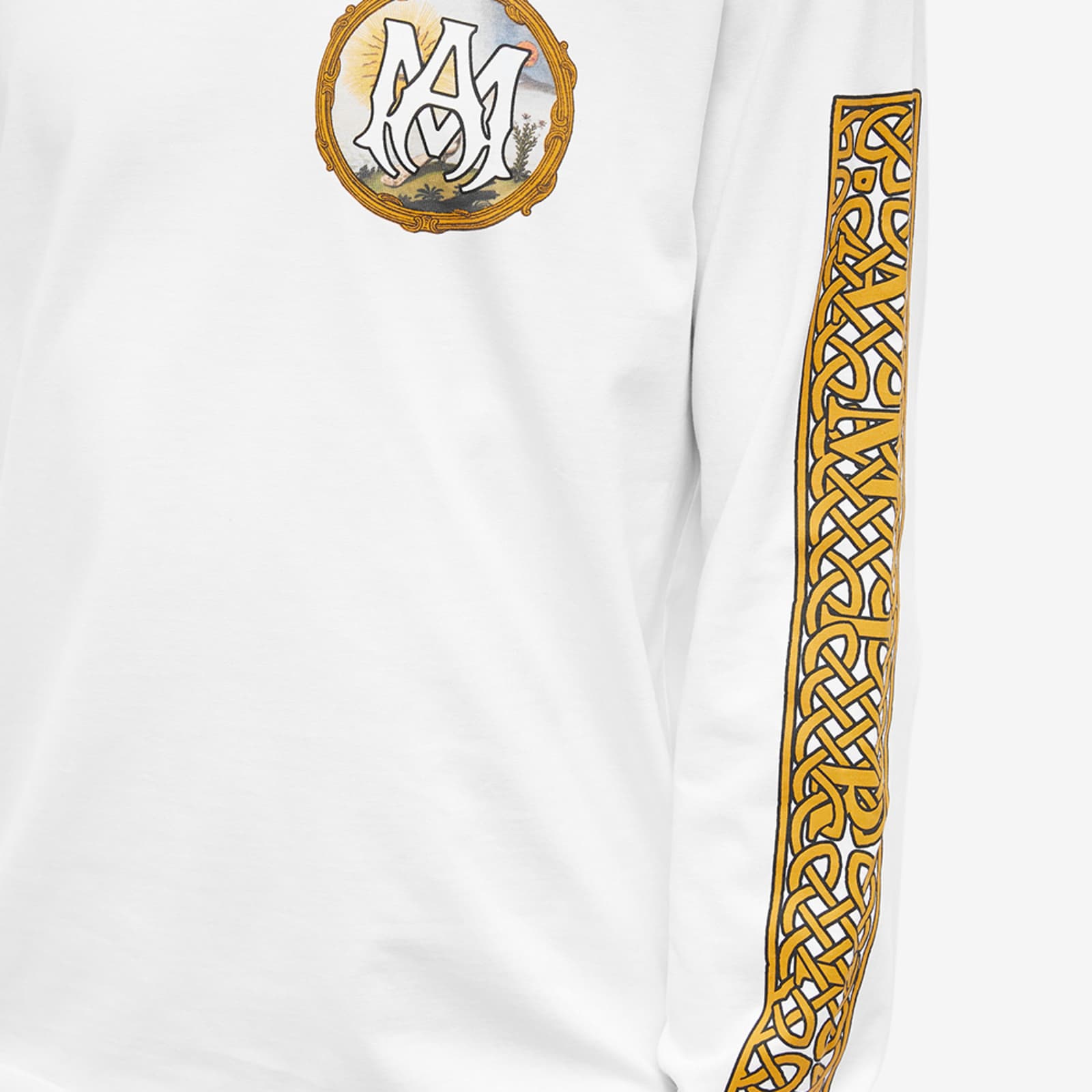 AMIRI Long Sleeve Alchemy Frame TShirt White END. (JP)