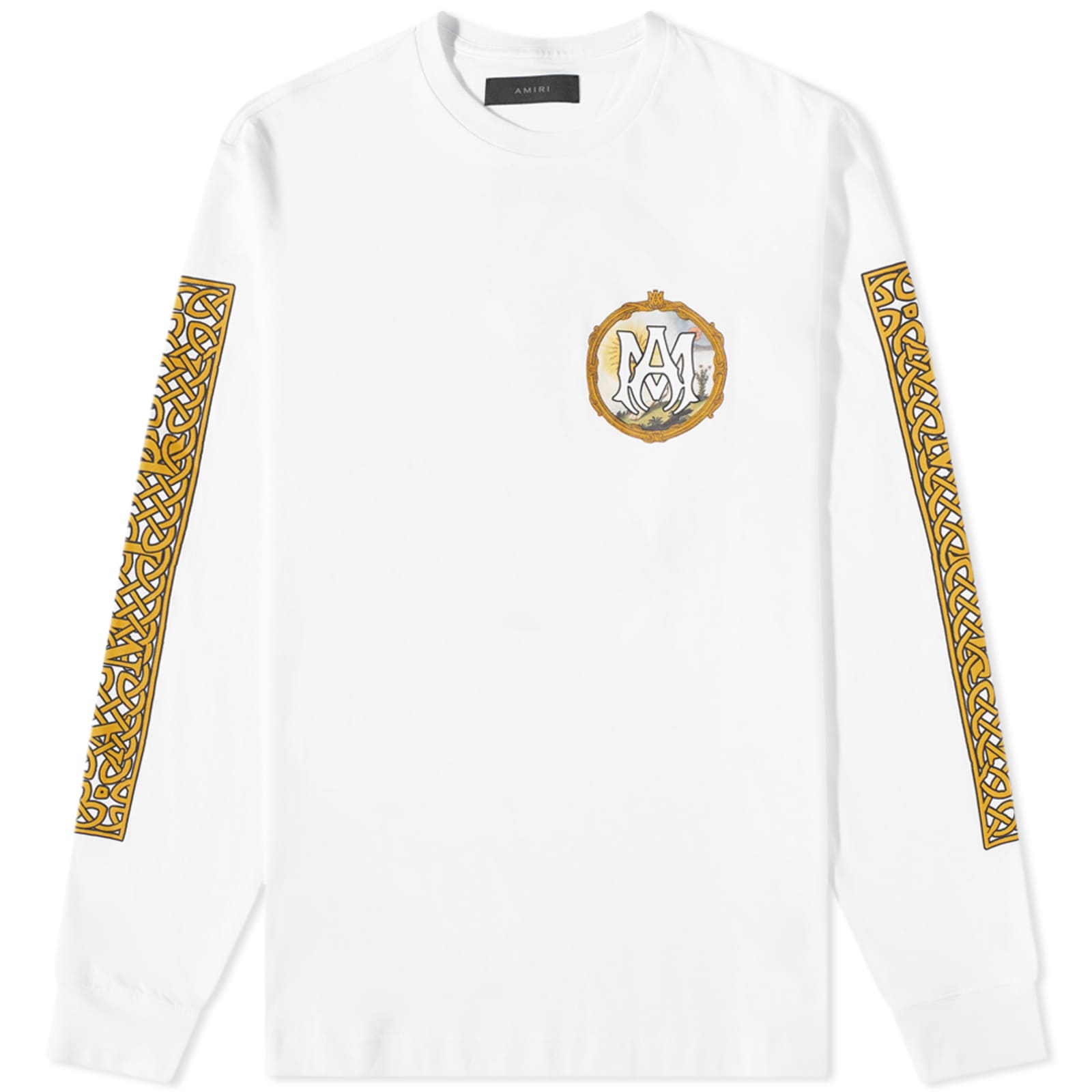 AMIRI Long Sleeve Alchemy Frame TShirt White END. (KR)