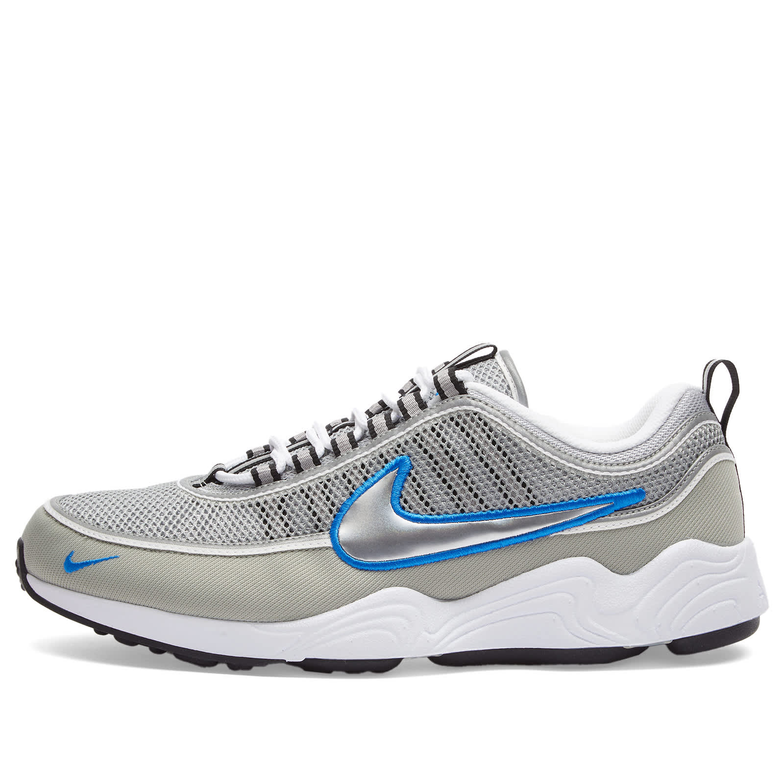 Nike Air Zoom Spiridon SP Sneaker - Silver, White & Blue