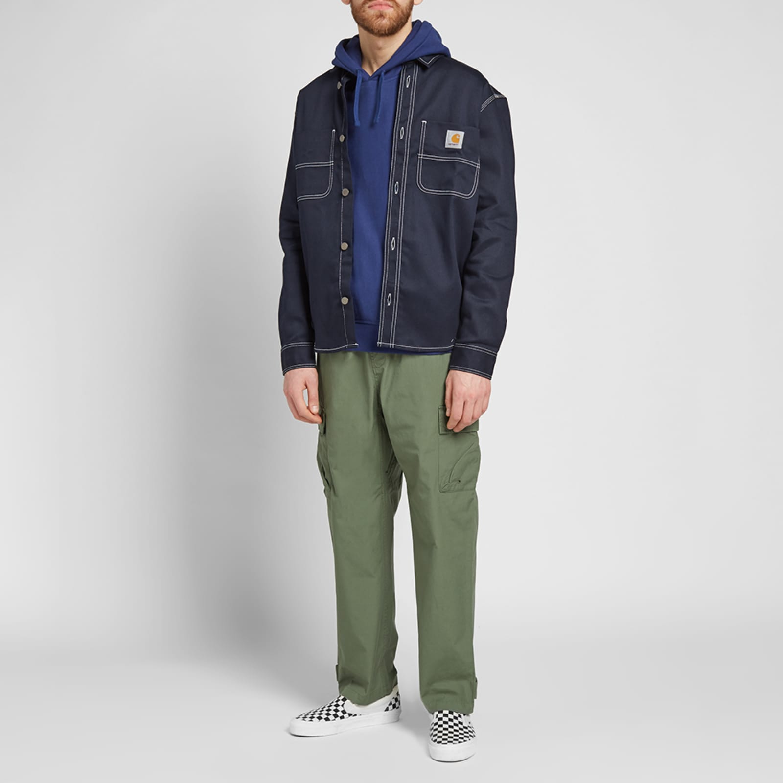 Carhartt WIP Chalk Shirt Jacket Dark Navy END. (NL)