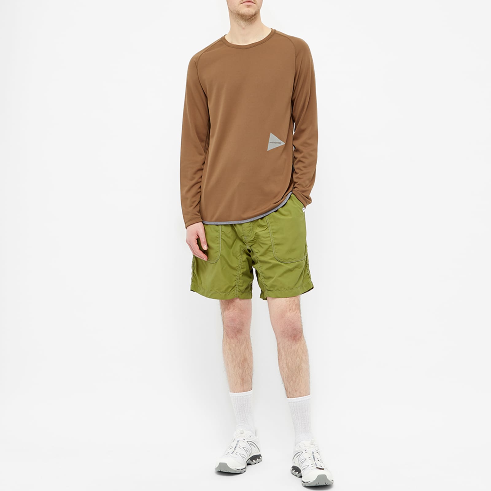 And Wander Nylon Climbing Short Khaki END. (UK)