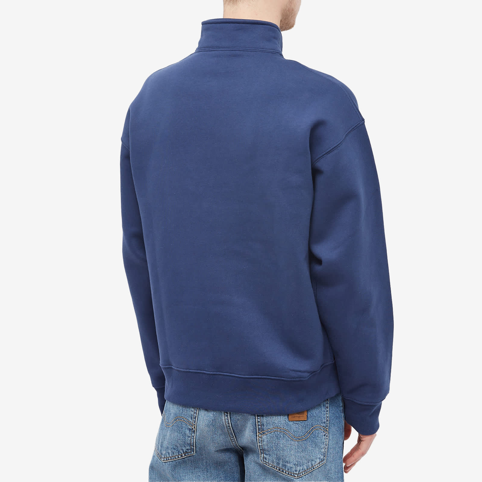 kith nike big swoosh quarter zip black