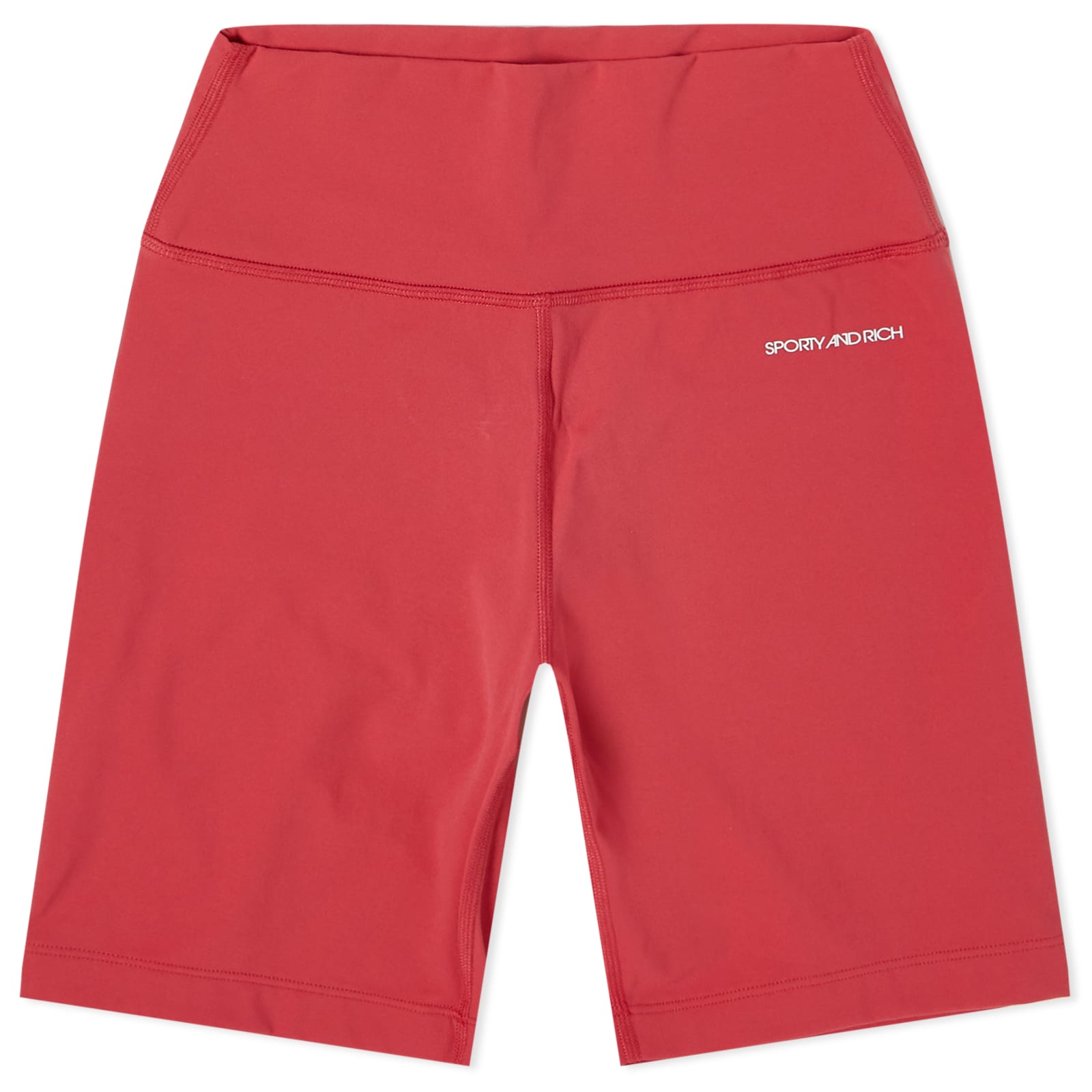 Sporty & Rich Biker Shorts Hibiscus & White END.