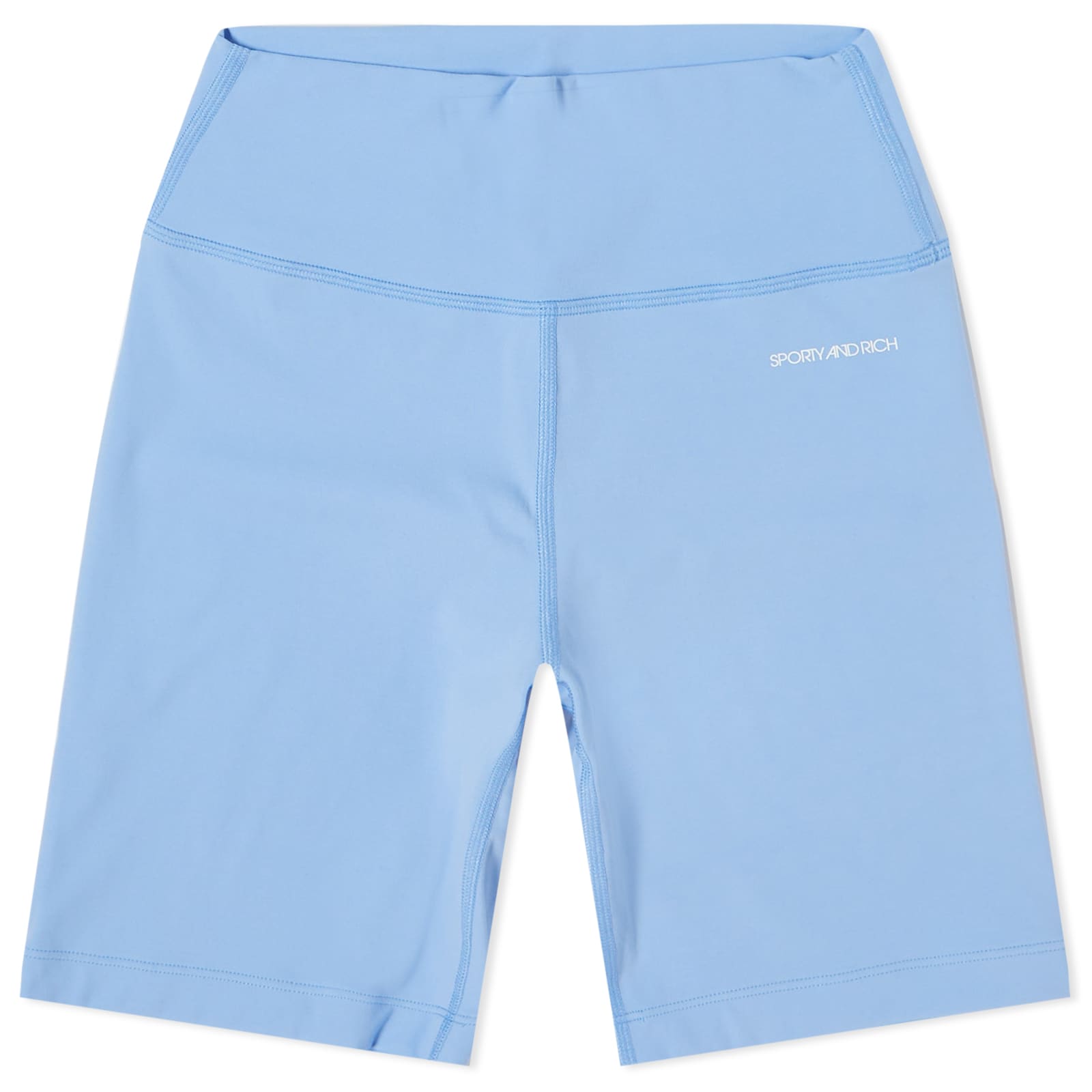 Sporty & Rich Biker Shorts Hydrangea & White END. (UK)