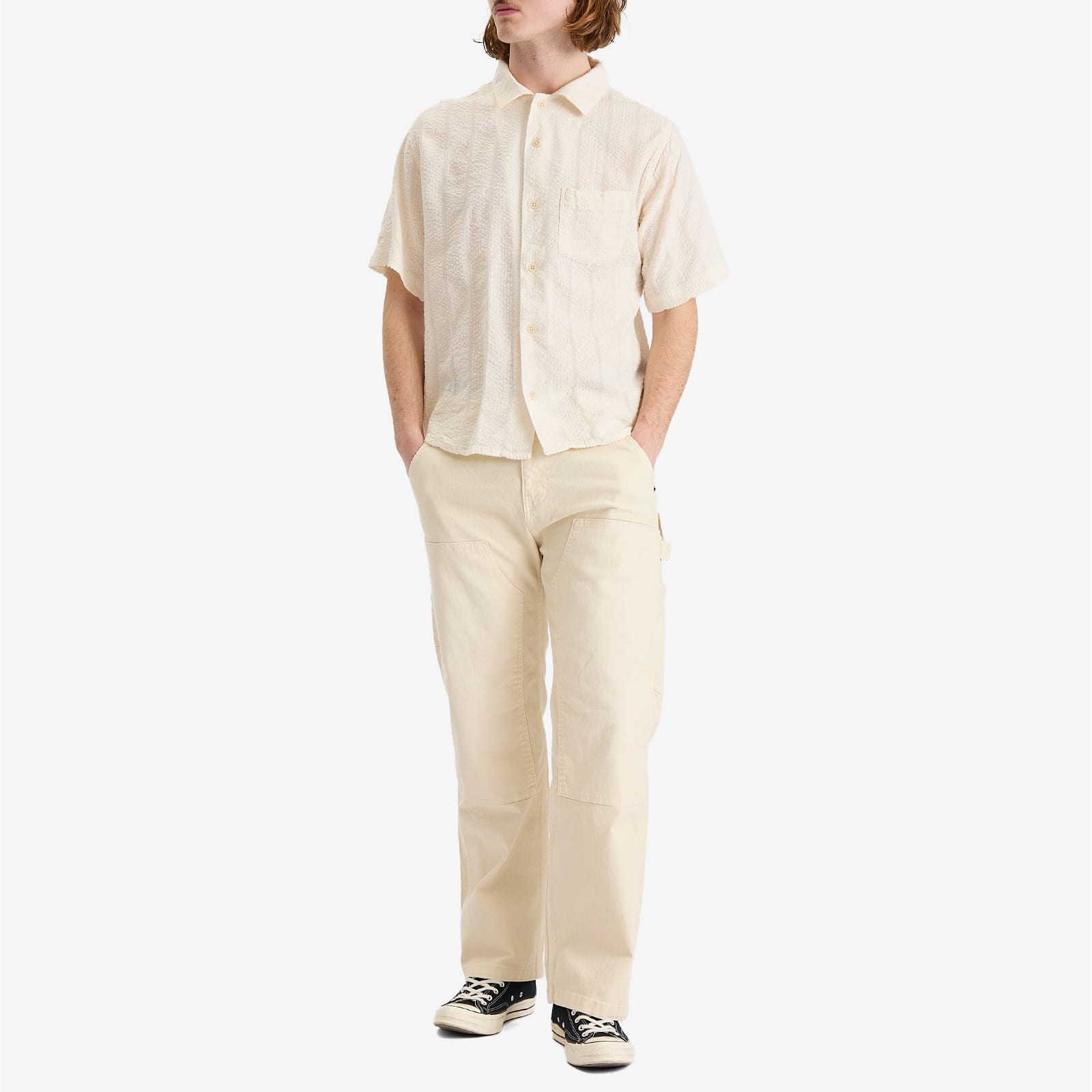 Corridor Striped Seersucker Short Sleeve Shirt