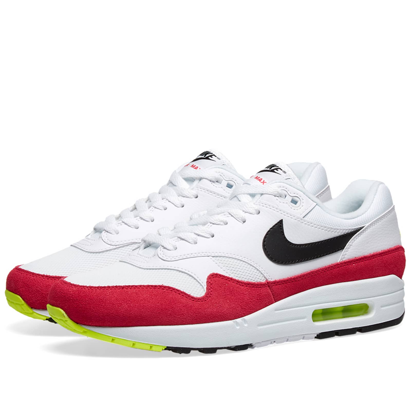 air max 1 white black volt rush pink