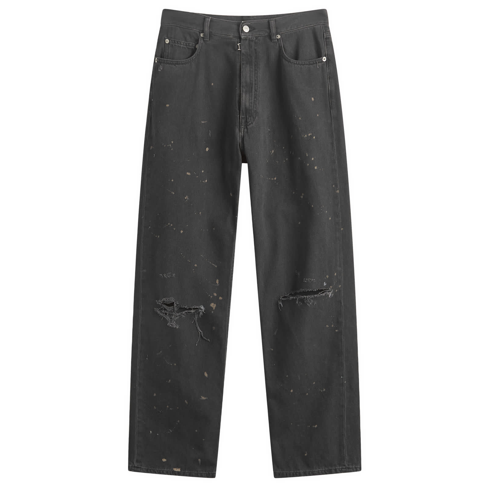 MM6 Maison Margiela Straight Leg Jeans - Black