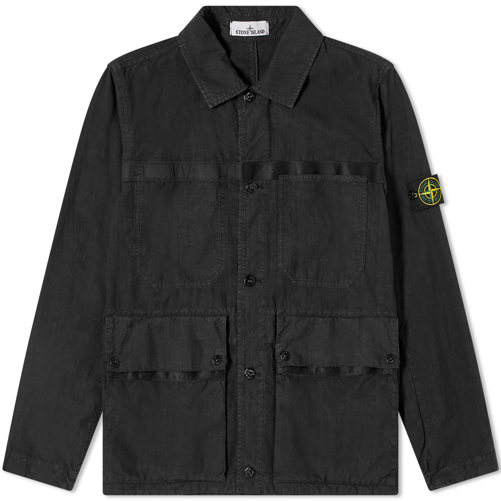 Stone Island Lini Nylon Tela-TC Jacket - Black