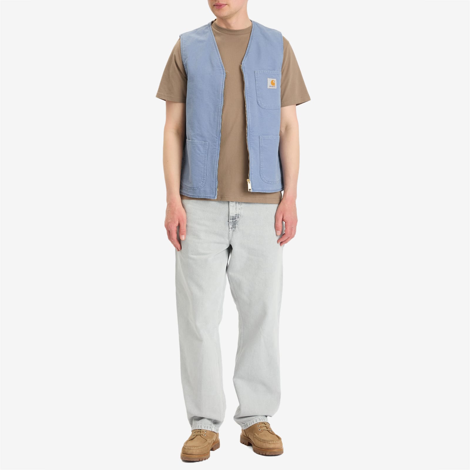 Carhartt WIP Denim Single Knee Pants - Black Chalk Wash