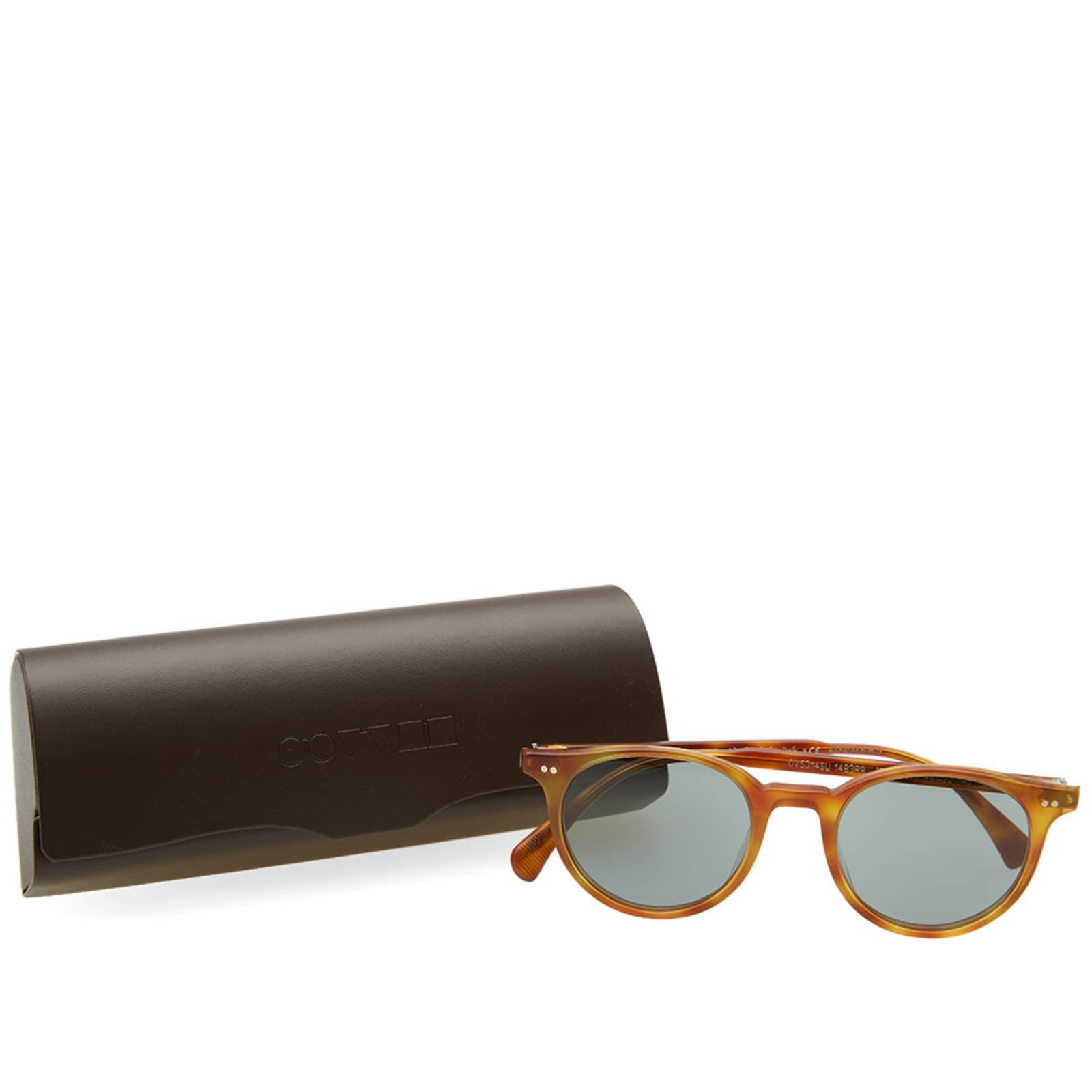 Oliver Peoples Delray Sunglasses - Semi-Matte LBR & Indigo