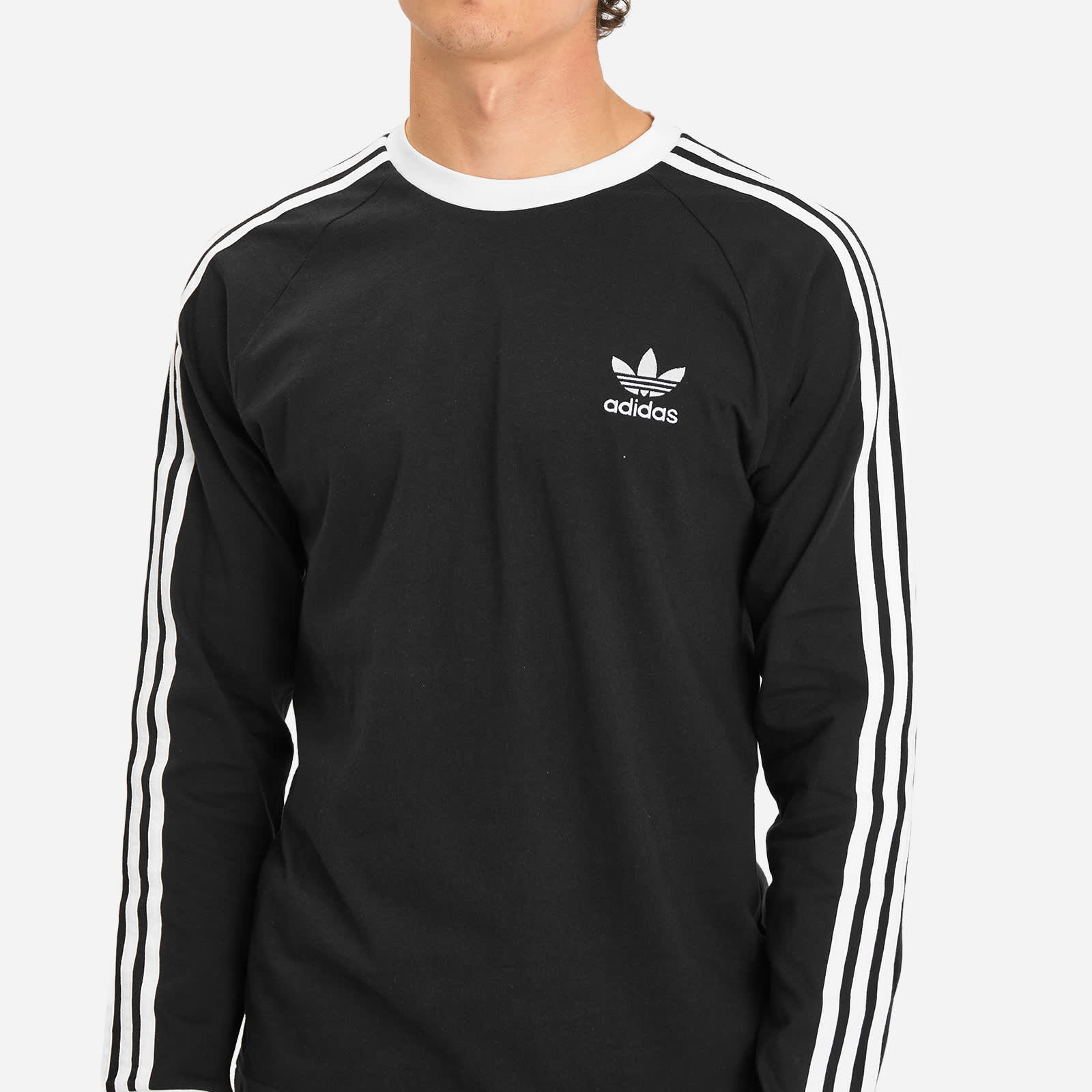 Adidas Long Sleeve 3 Stripe T-Shirt