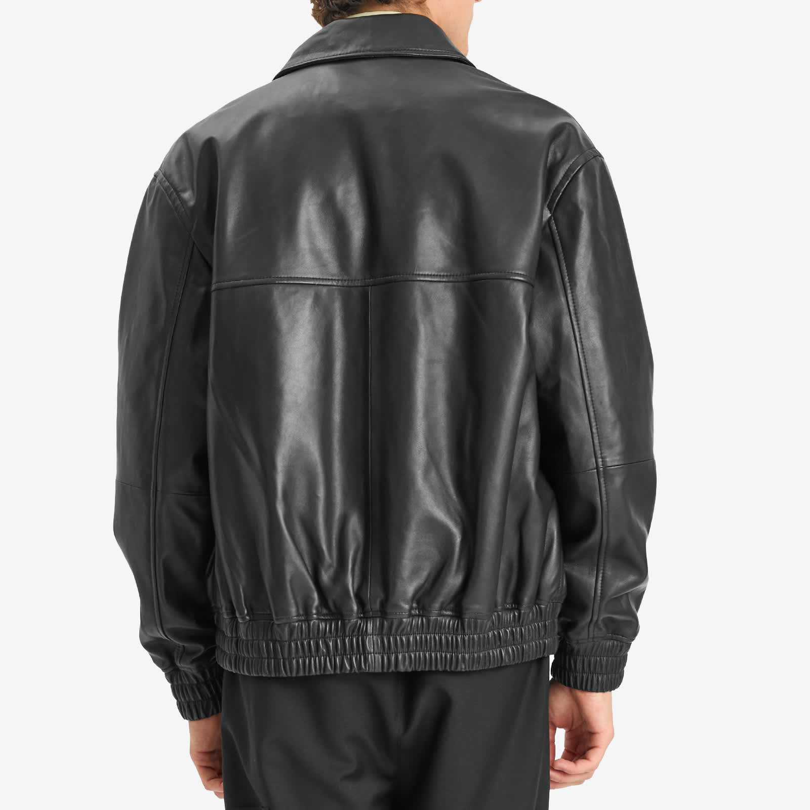 Studio Nicholson Piston Leather Bomber Jacket