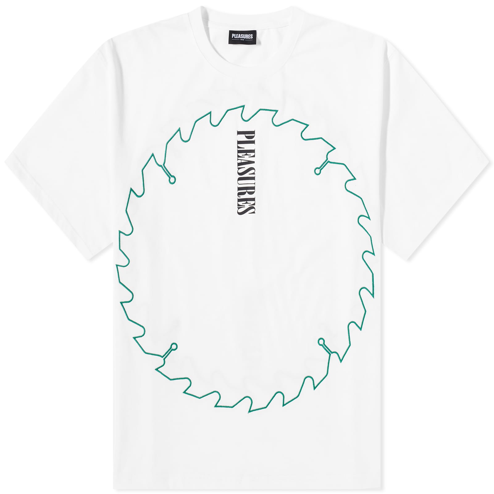 Pleasures Saw Heavyweight T Shirt White END pleasures-saw-heavyweight-t-shirt-white-end