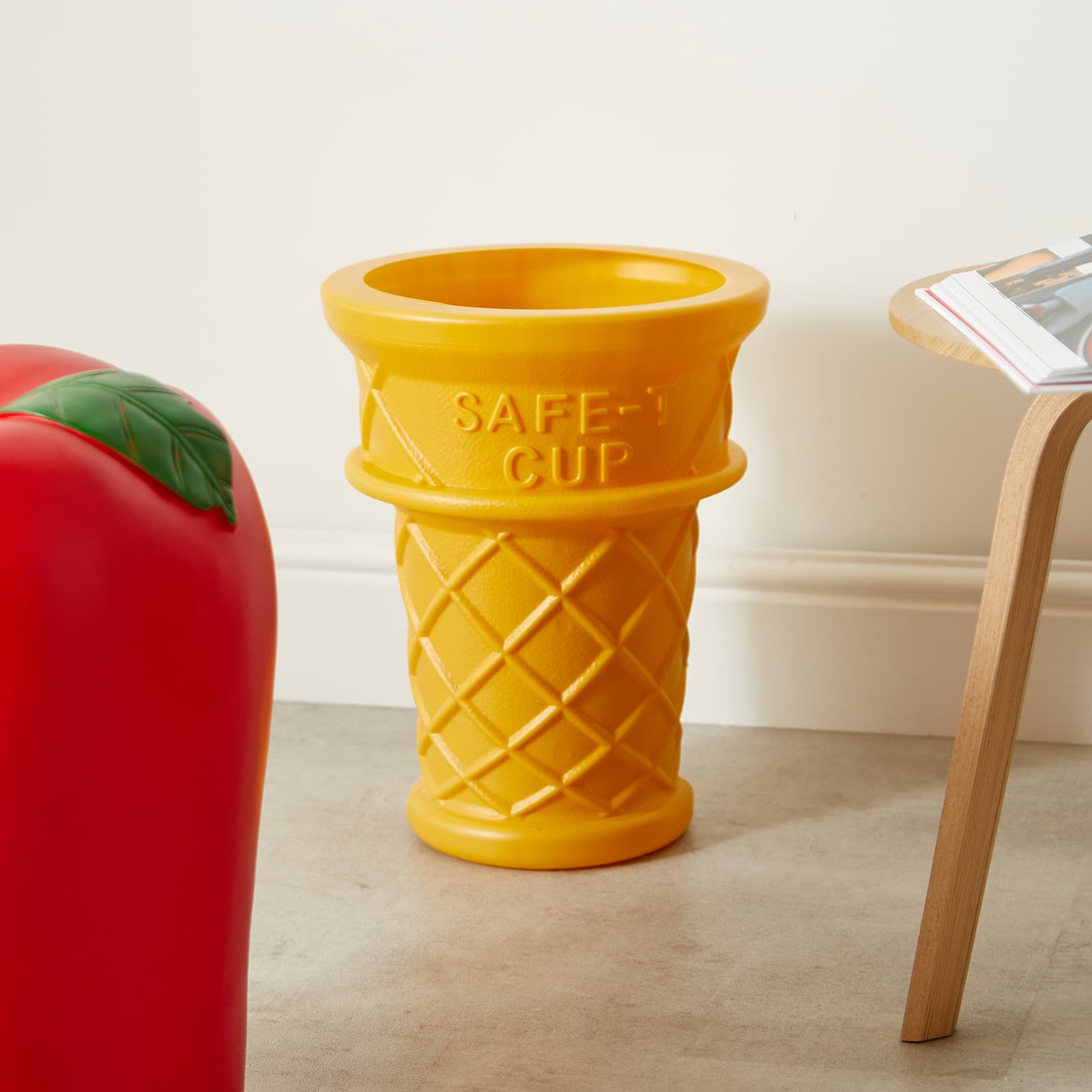 Rotary Hero Giant Ice Cream Cone Planter Neutral END.