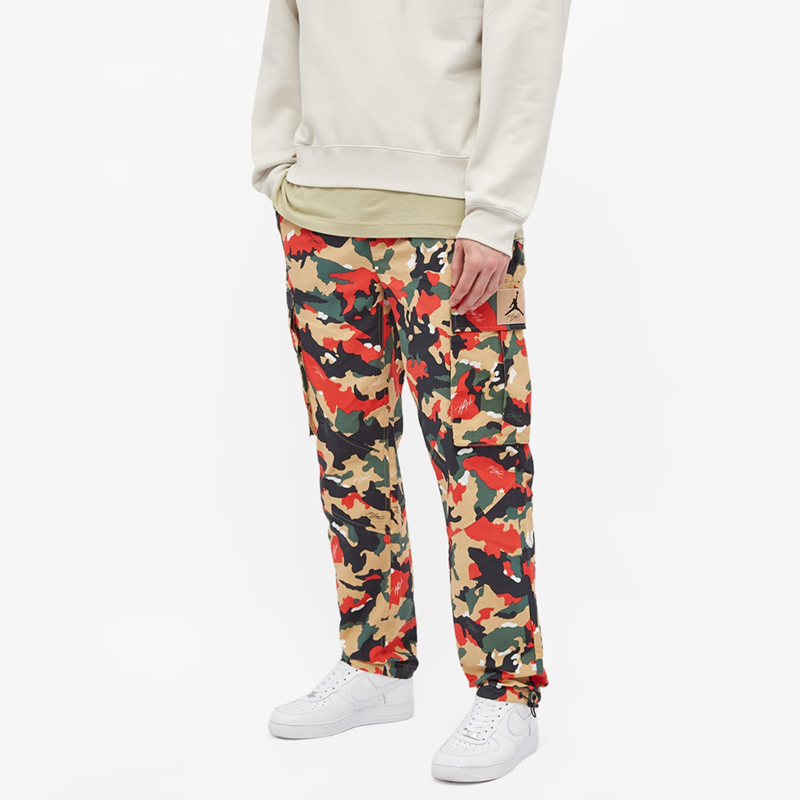 Air Jordan Flight Heritage Camo Cargo Pants Hemp & Cinnabar END. (Global)