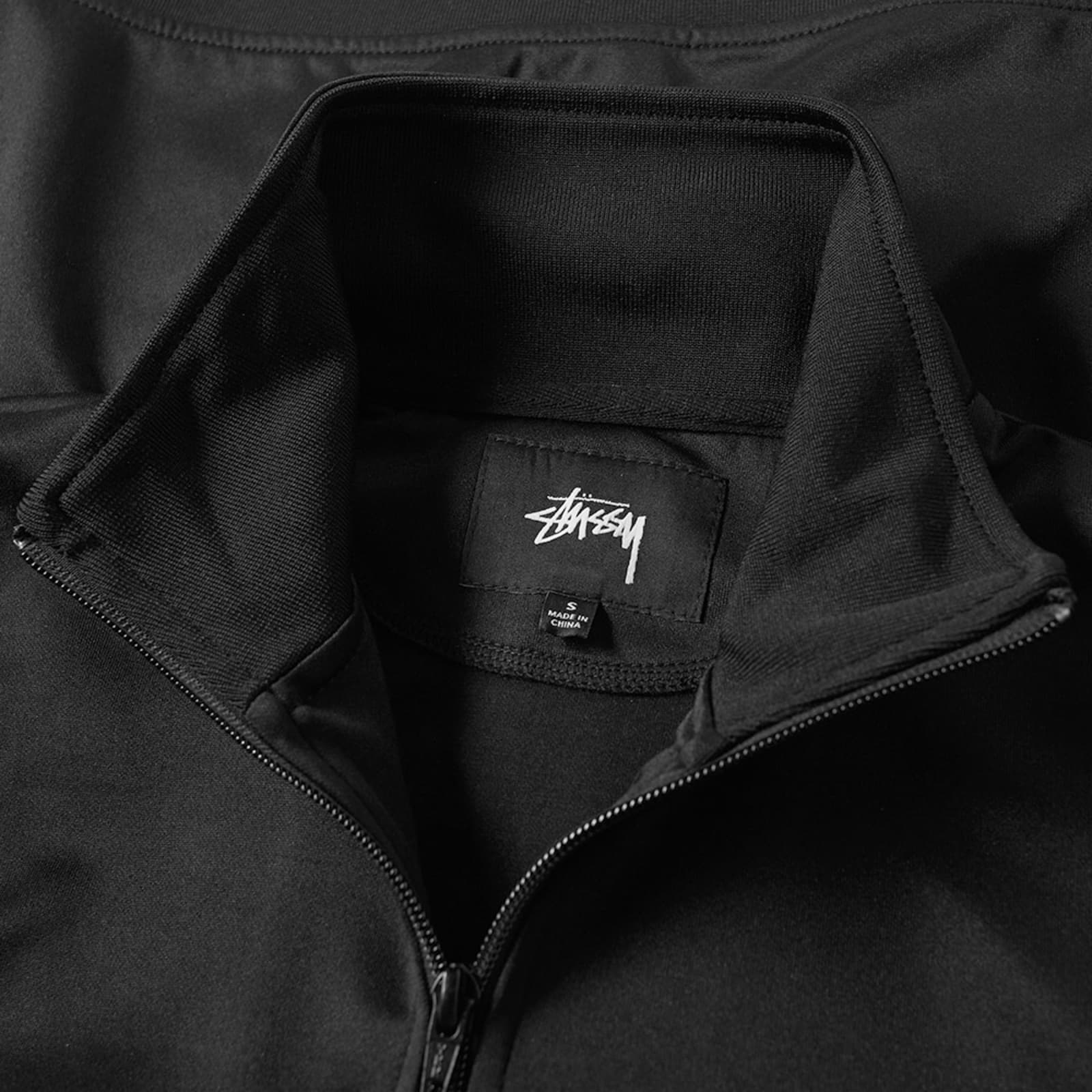 Stussy Textured Rib Track Jacket Black END. (US)