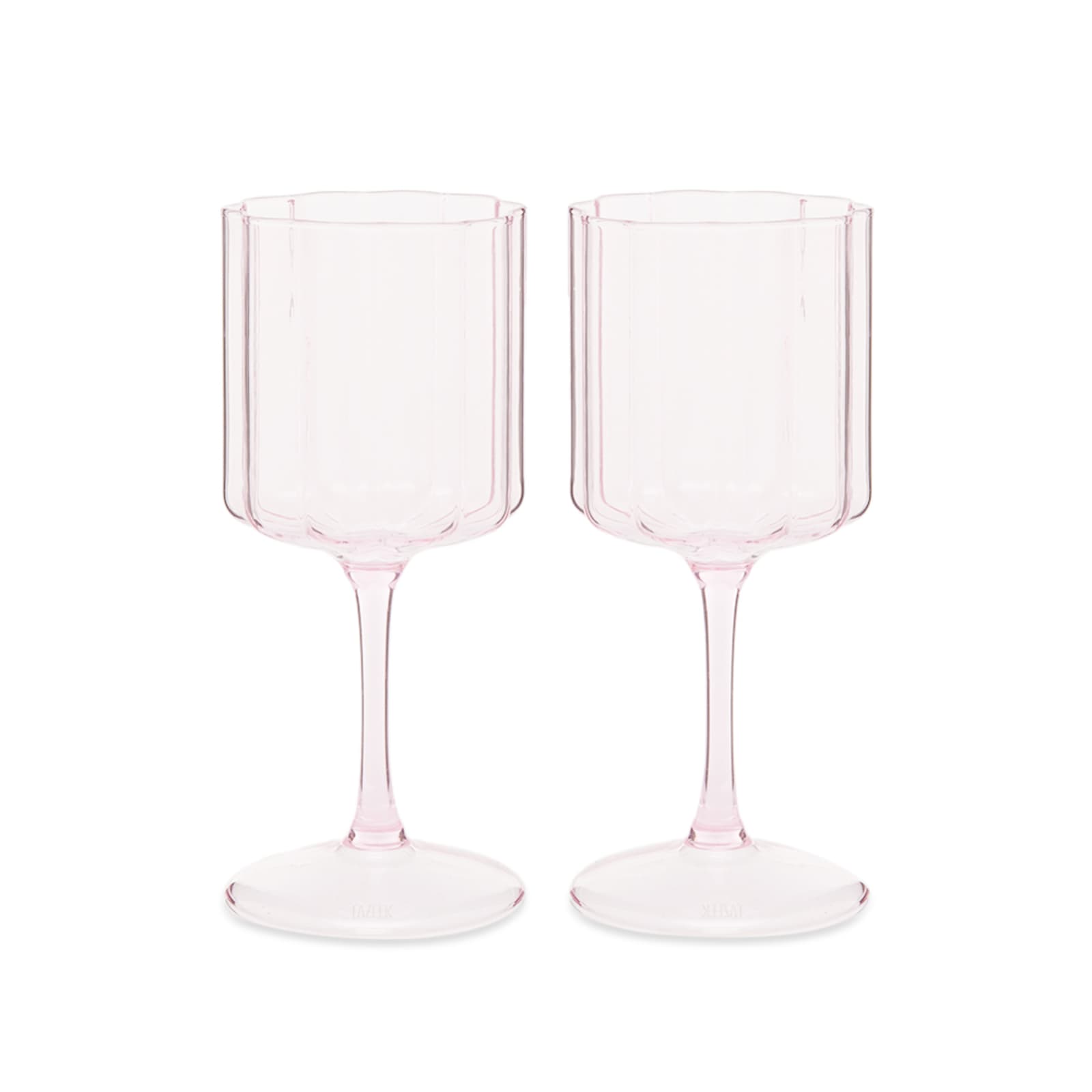 Fazeek Wave Wine Glass Set of 2 Pink END. (GB)