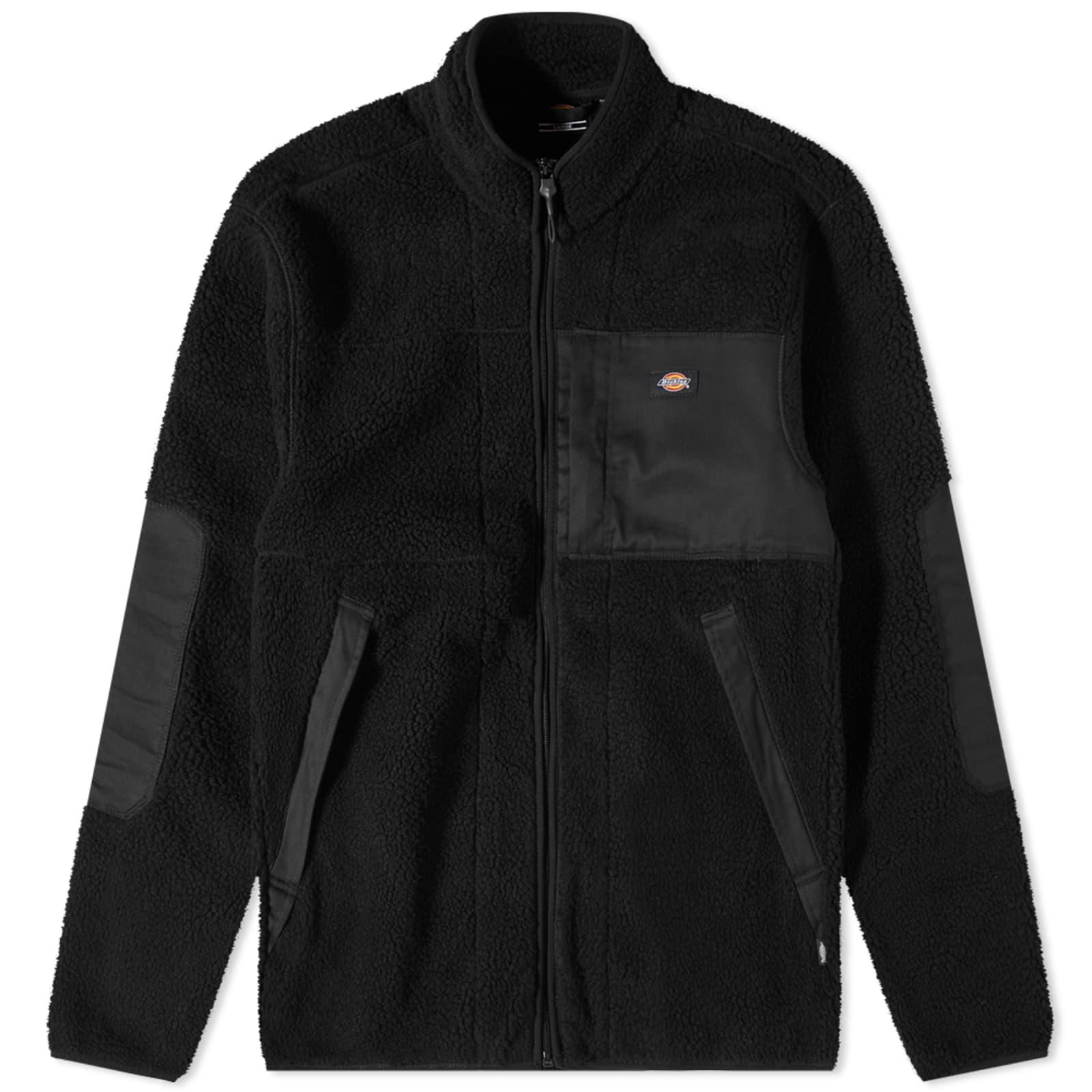 Dickies Red Chute Sherpa Fleece Jacket Black END.