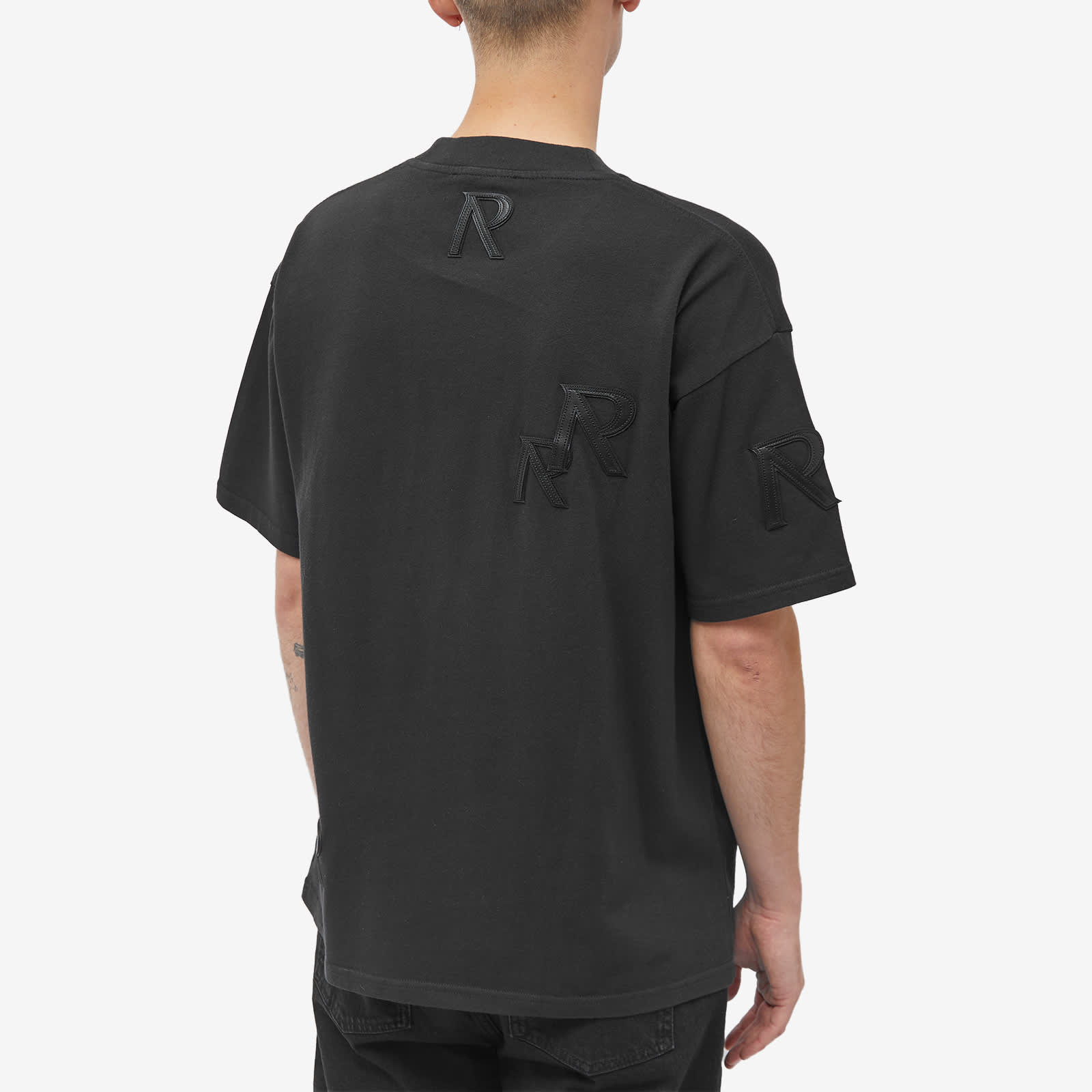 Represent Applique Initial T-Shirt Off Black | END. (GB)