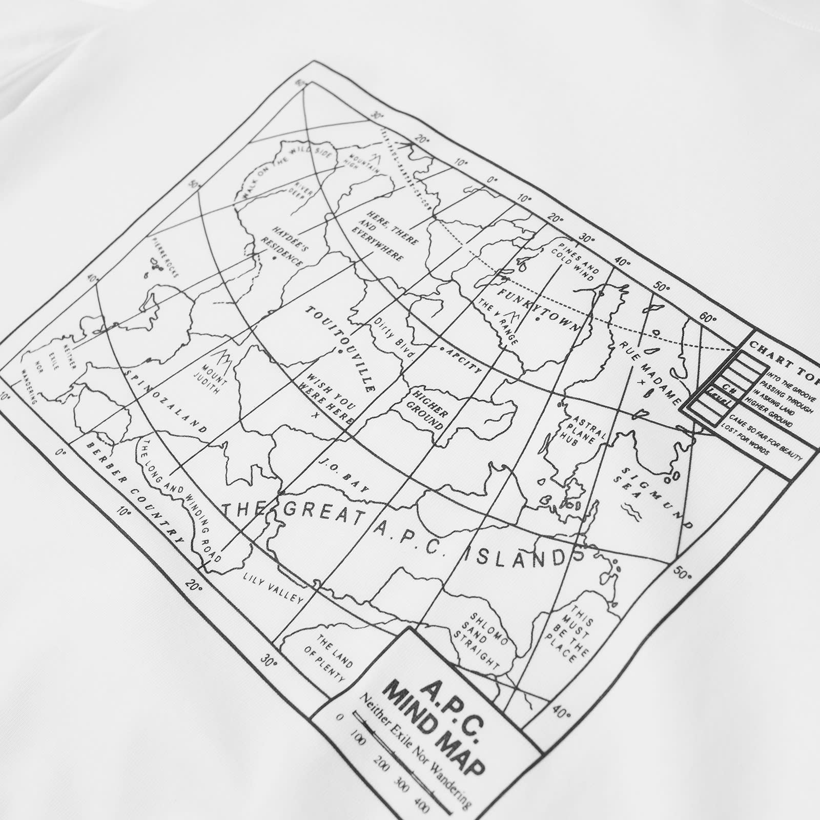 A.P.C. Carl Mind Map T-Shirt - White