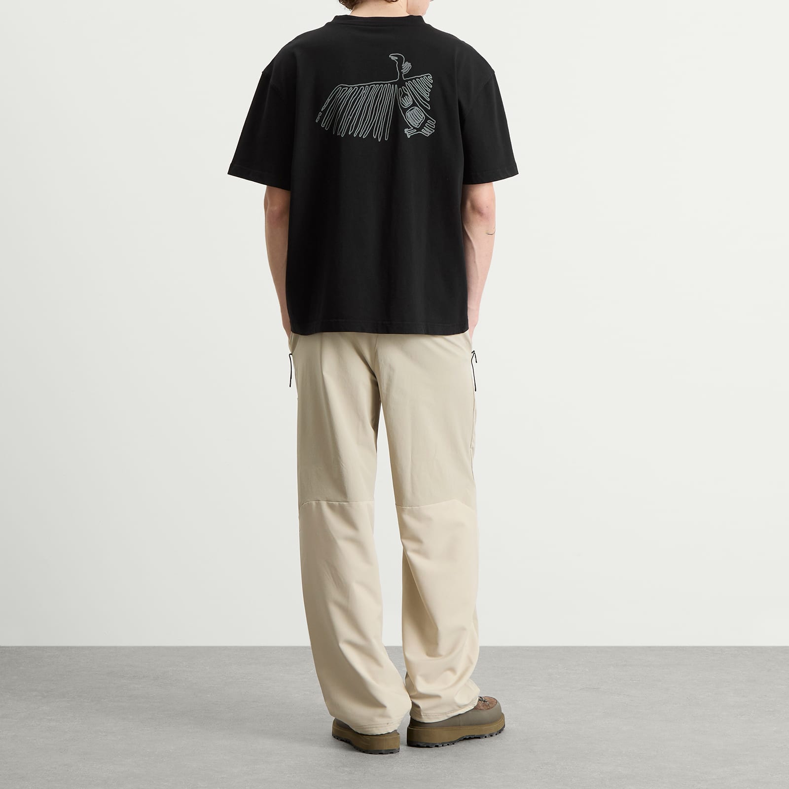 KA_YO_Prototype Boxy Graphic T-Shirt - Black