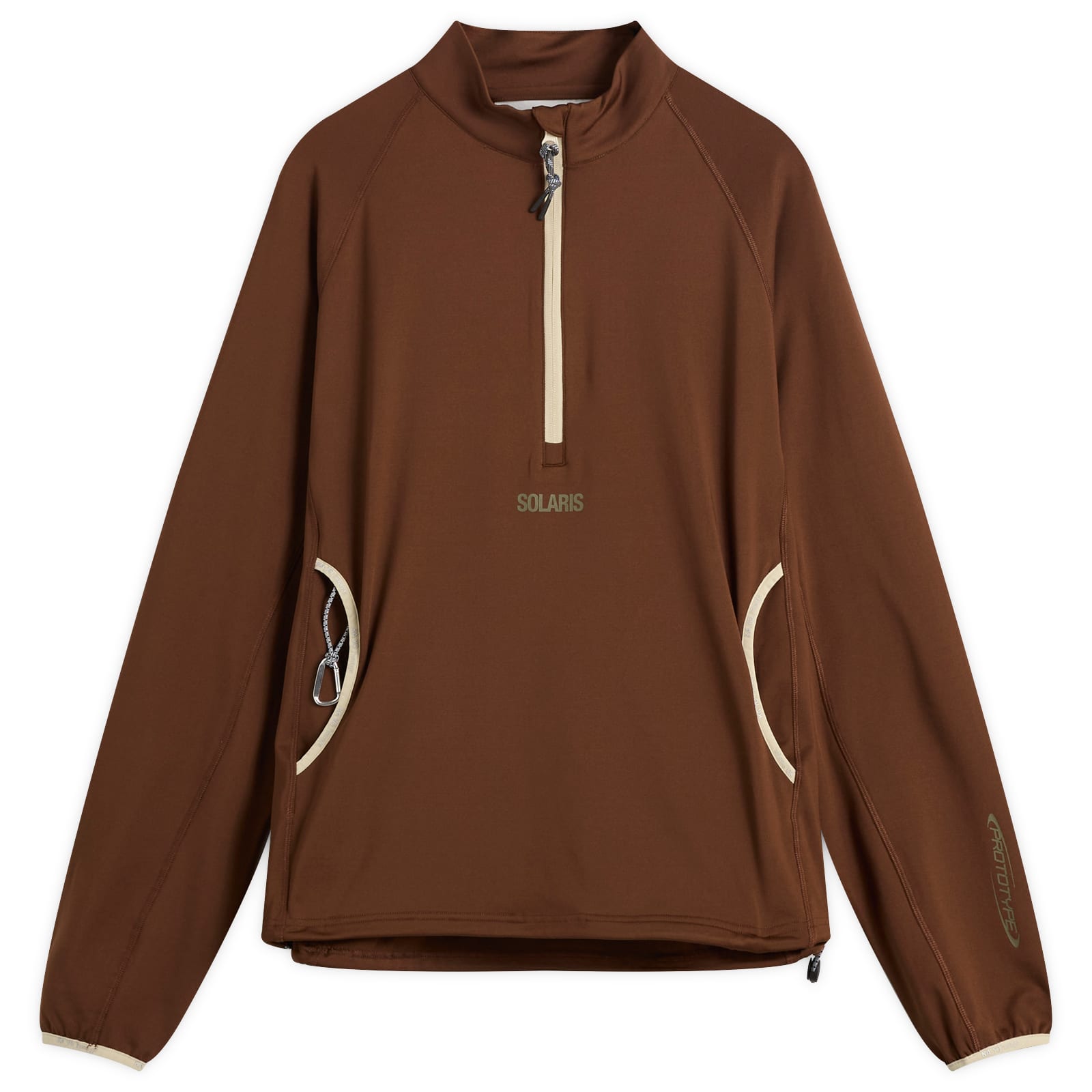 KA_YO_Prototype Half Zip Base Layer - Burnt Wine