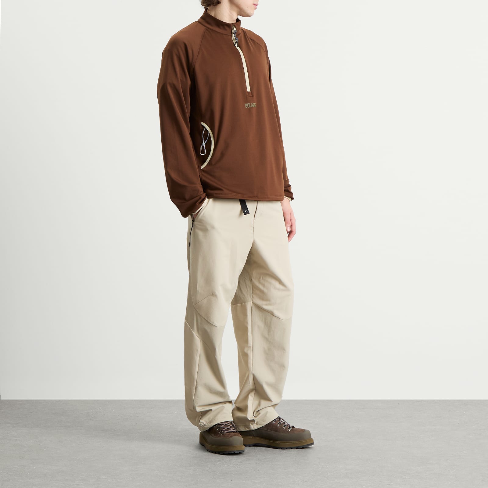 KA_YO_Prototype Half Zip Base Layer - Burnt Wine